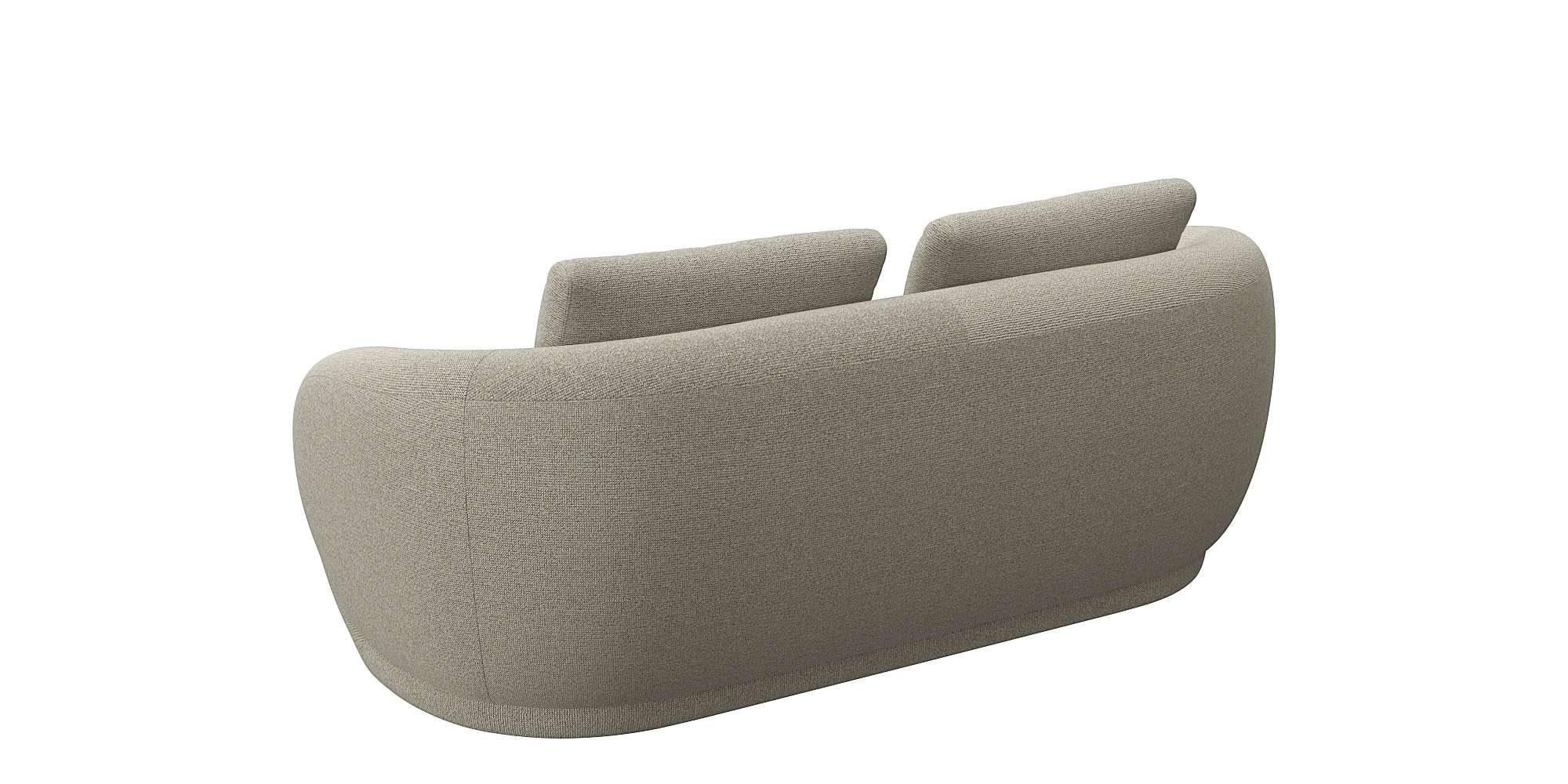 FLEXLUX 2,5-Sitzer »Torino, rund, Couch, Loveseat,«, Modernes, organisches Sofa-Design, Kaltschaum, Wellenunterfederung