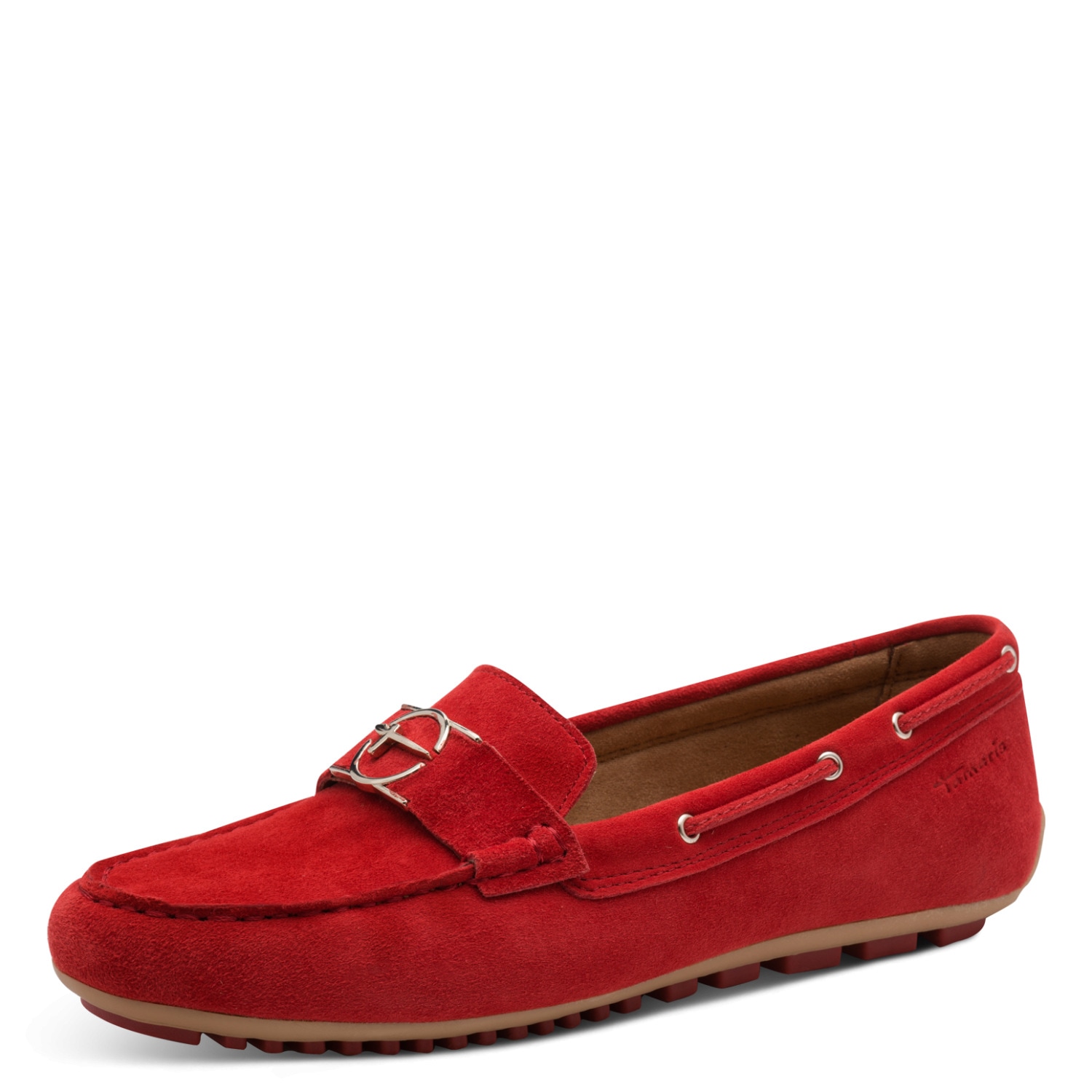 Tamaris, Slipper, Schlupfschuh, Flats mit Ösen und modischen Durchzügen