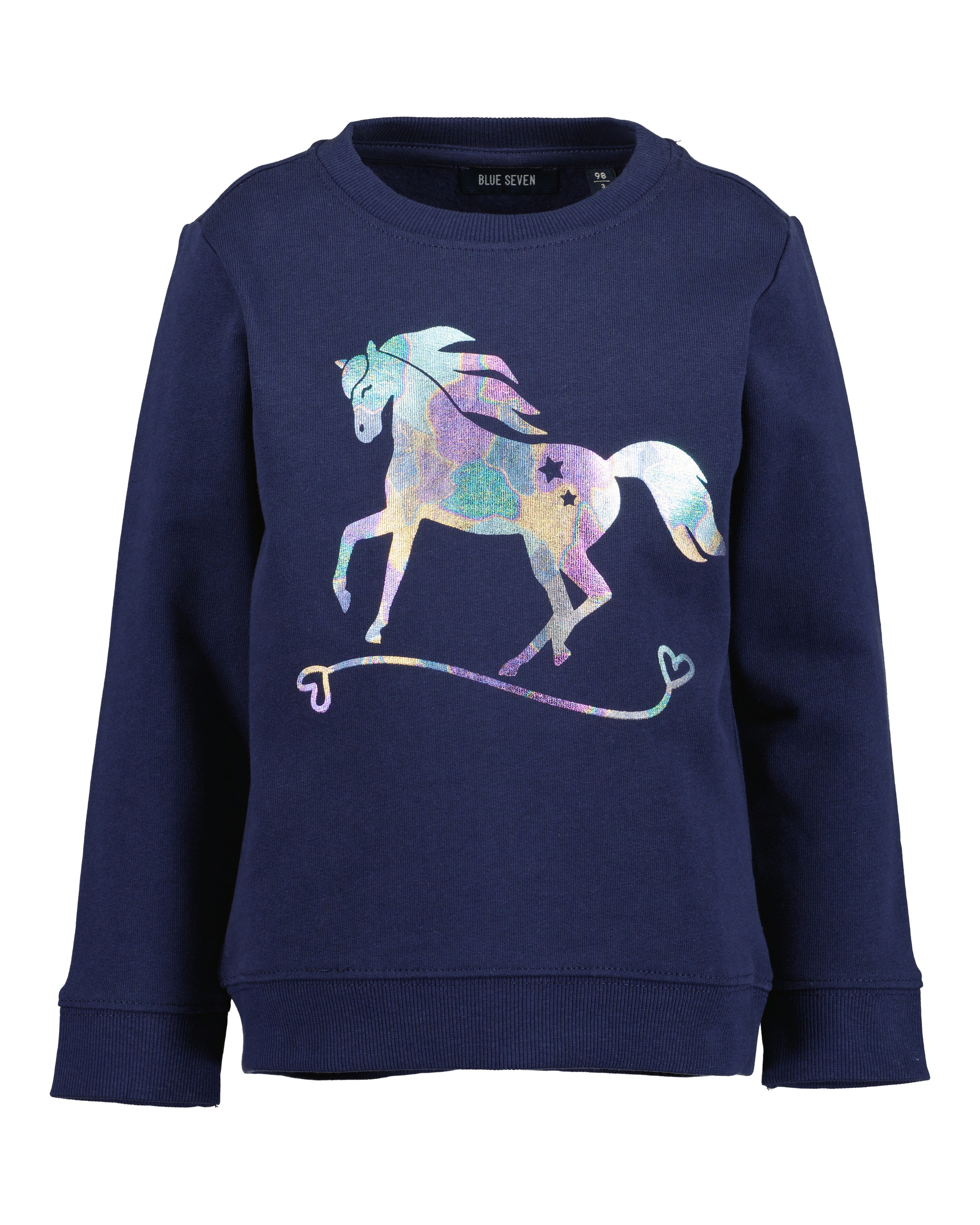 BLUE SEVEN Mädchen Sweater "Sweatshirt", blau, Gr. 128, 100% Baumwolle, Sweatshirts