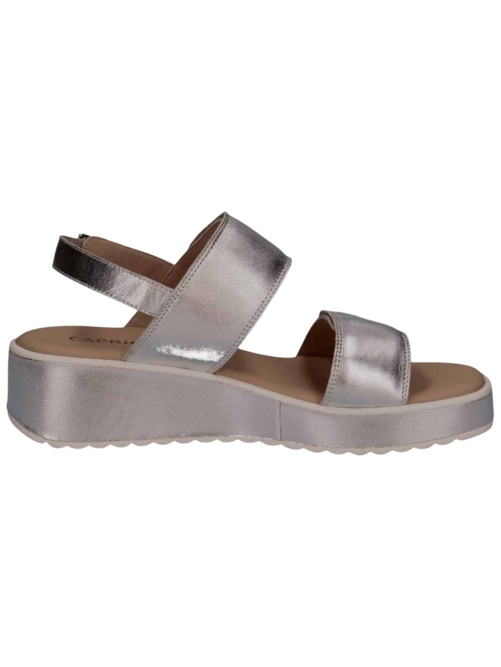Caprice Wedge Sandal Silver 38 3