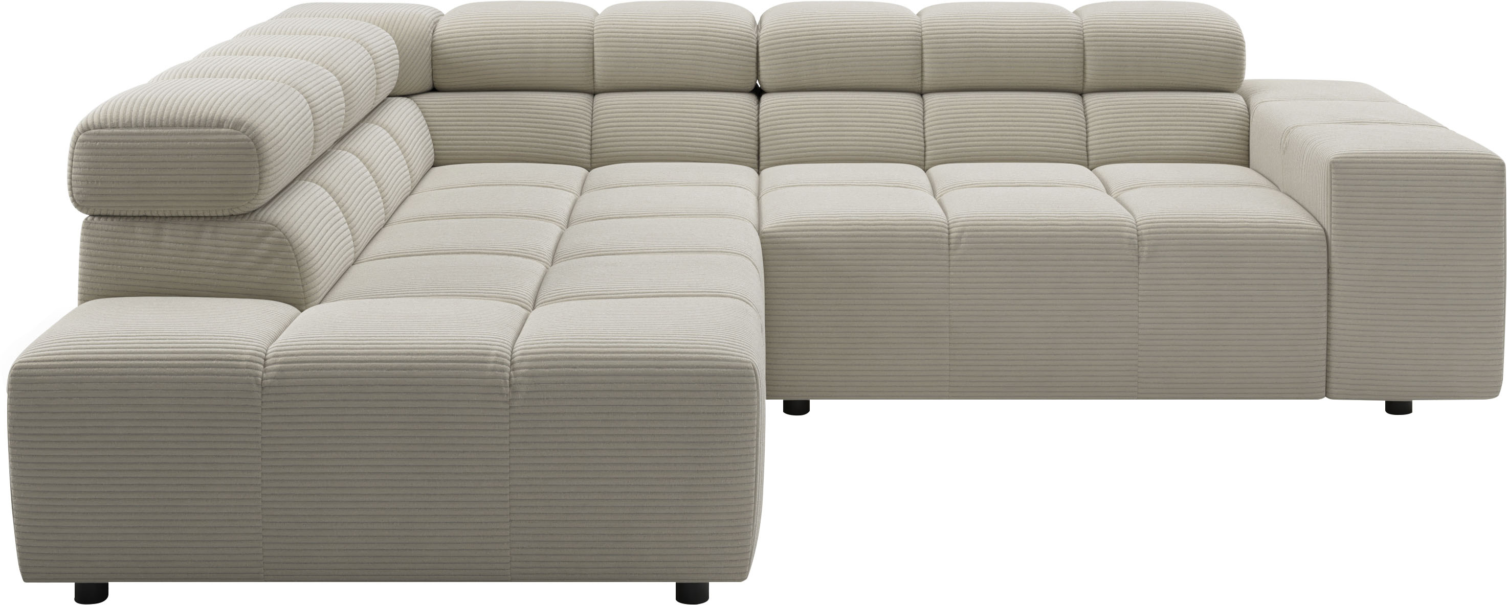 Home affaire Ecksofa "Ancona, Ecksofa, incl. Kopfteilverstellung, Breite 249 cm, L-Form" wahlweise elektrische Sitztiefenverstellung