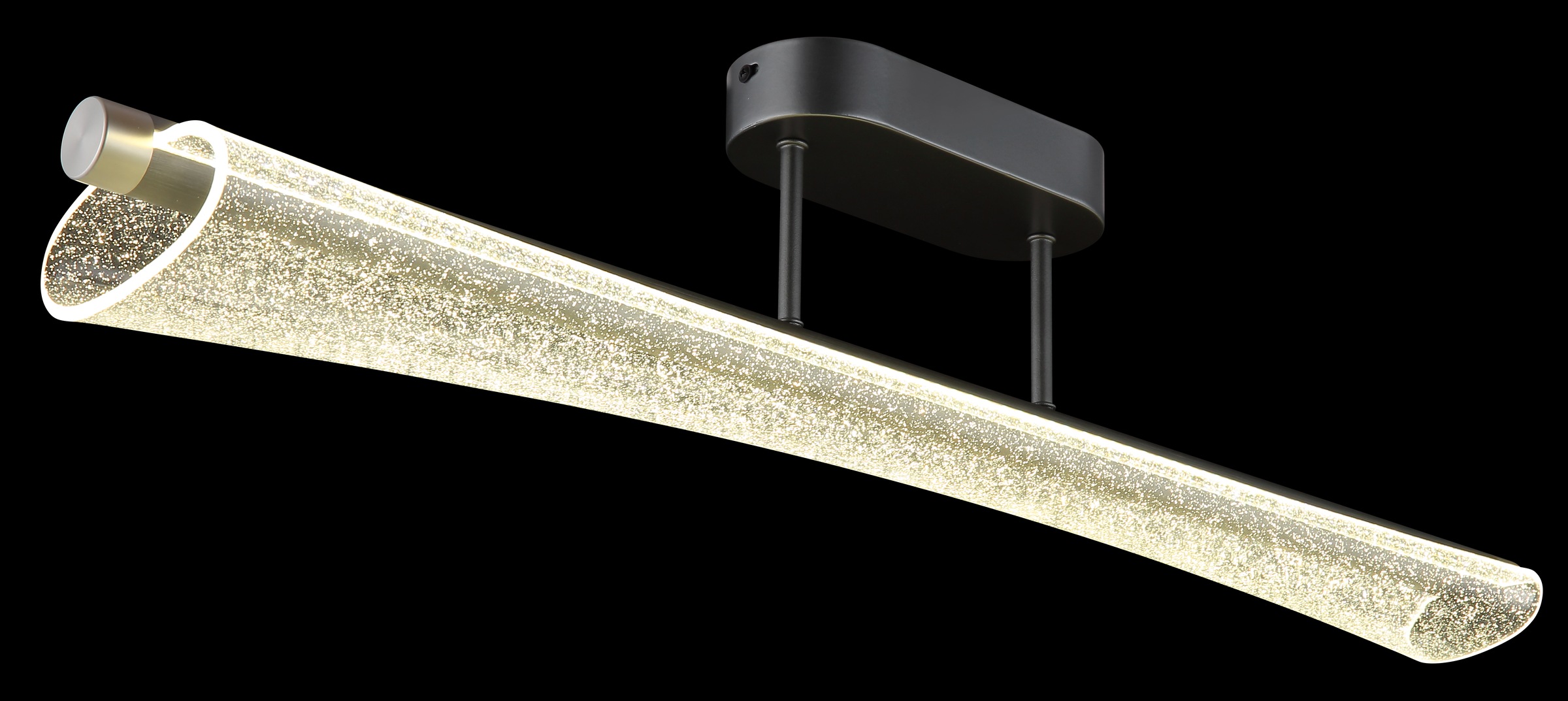 GLOBO LIGHTING Deckenleuchte »MALINDA« LED-Modul 1 Stk. Anthrazit Deckenleuchte mit Acryl klar und Memoryfunktion