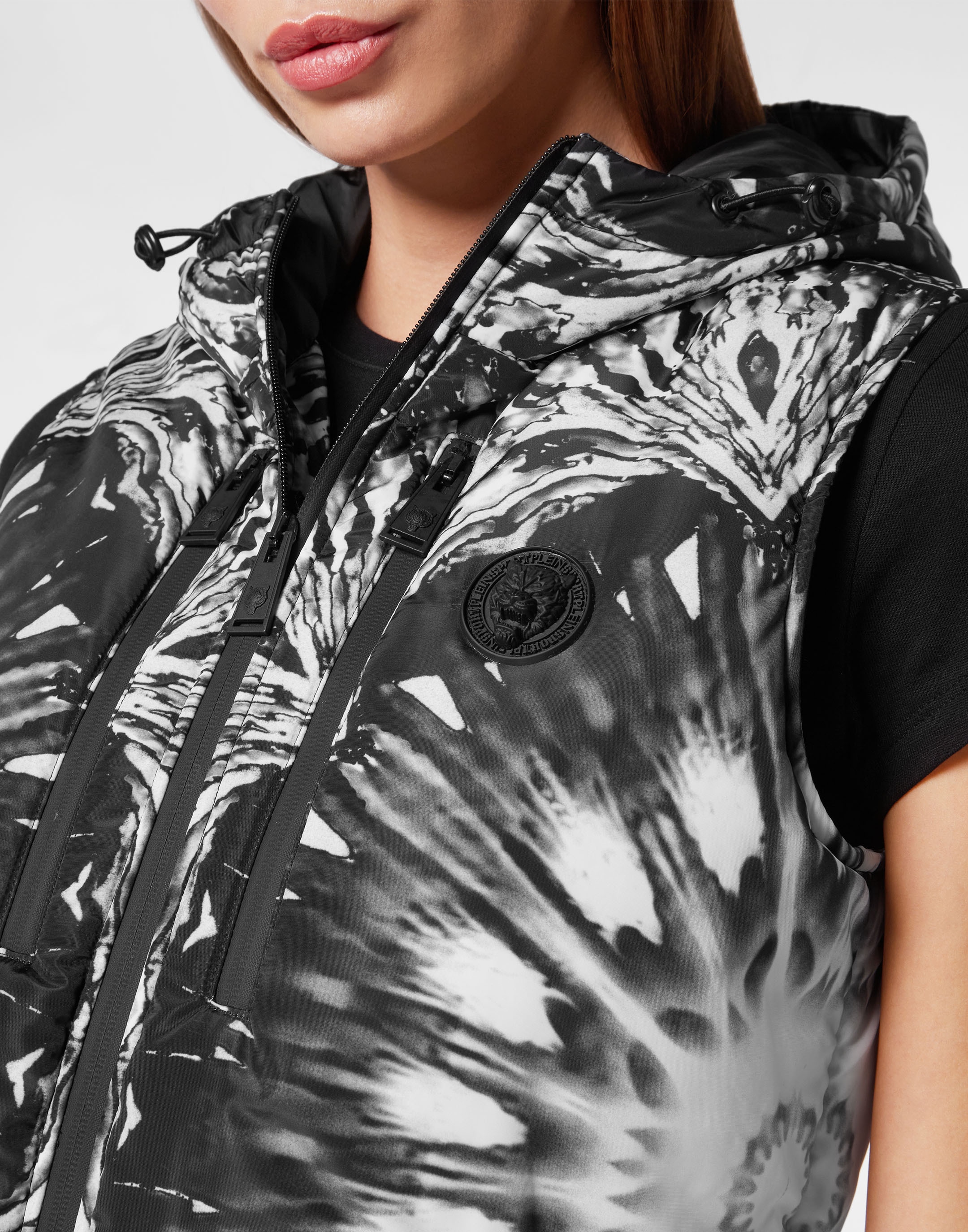 PLEIN SPORT Kurzweste »Optical Flower«