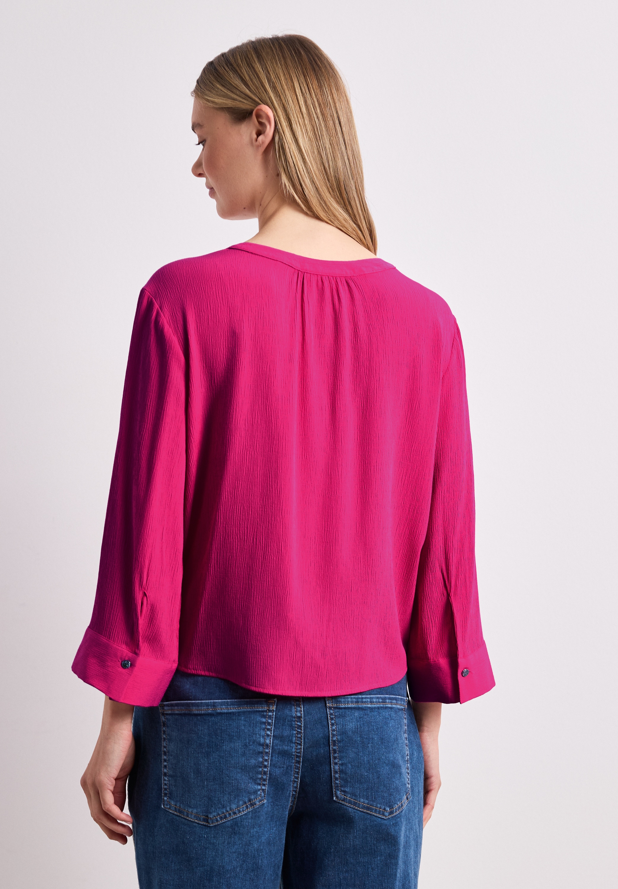 STREET ONE Klassische Bluse mit 3/4 Ärmeln