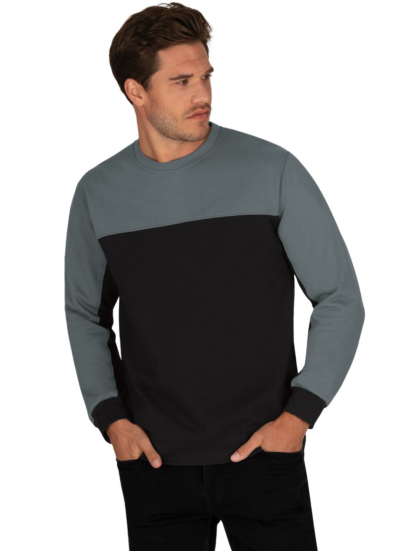 Trigema Sweatshirt »TRIGEMA Biobaumwolle« Sweatshirt aus bestellen Zweifarbiges ▷ BAUR 