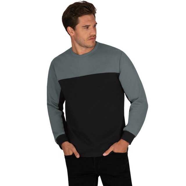 Trigema Sweatshirt »TRIGEMA Zweifarbiges Sweatshirt aus Biobaumwolle« ▷  bestellen | BAUR