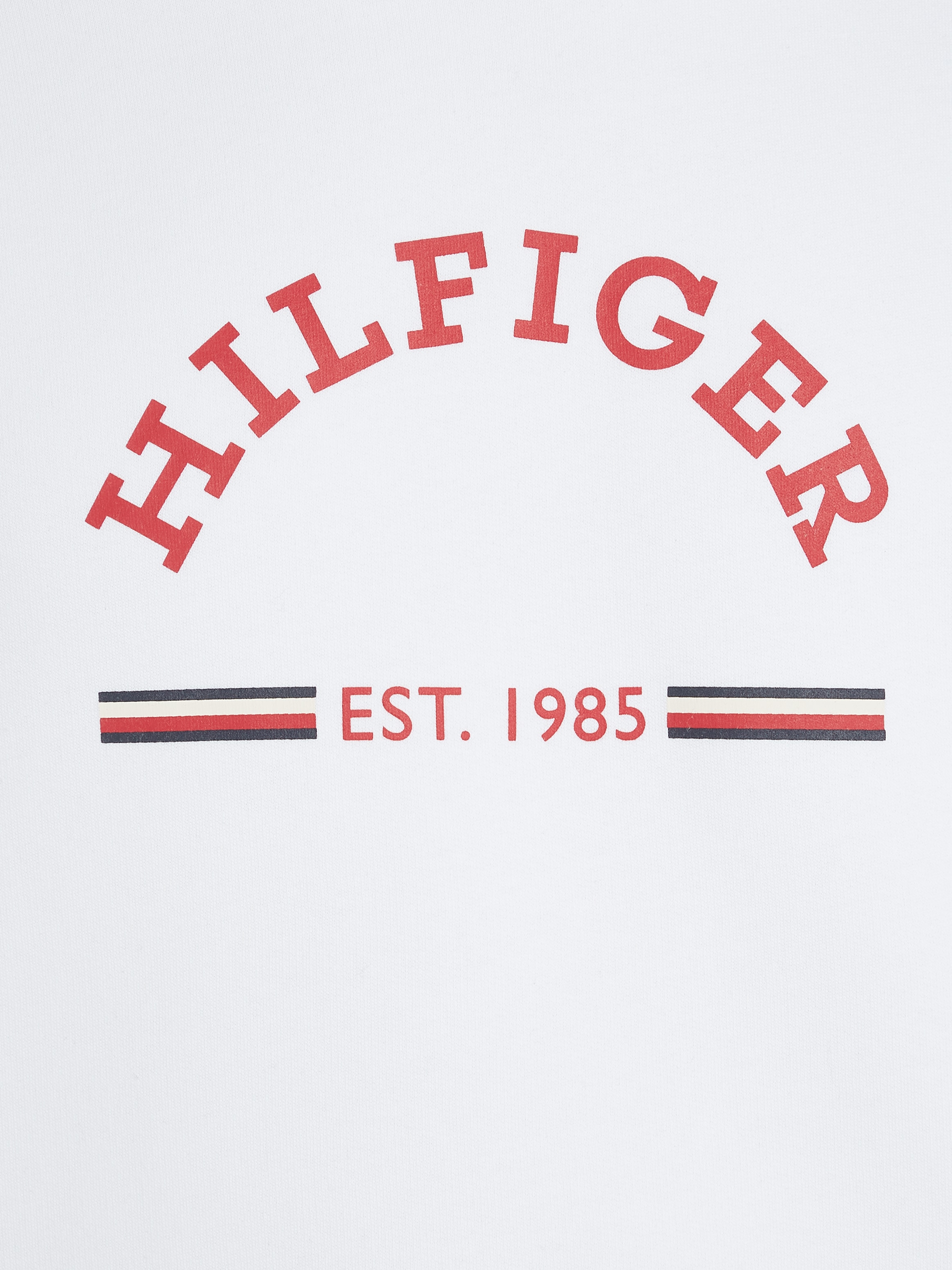 Tommy Hilfiger Kapuzensweatshirt »ROUNDALL HOODY«, kontrastfarbener Markenprint