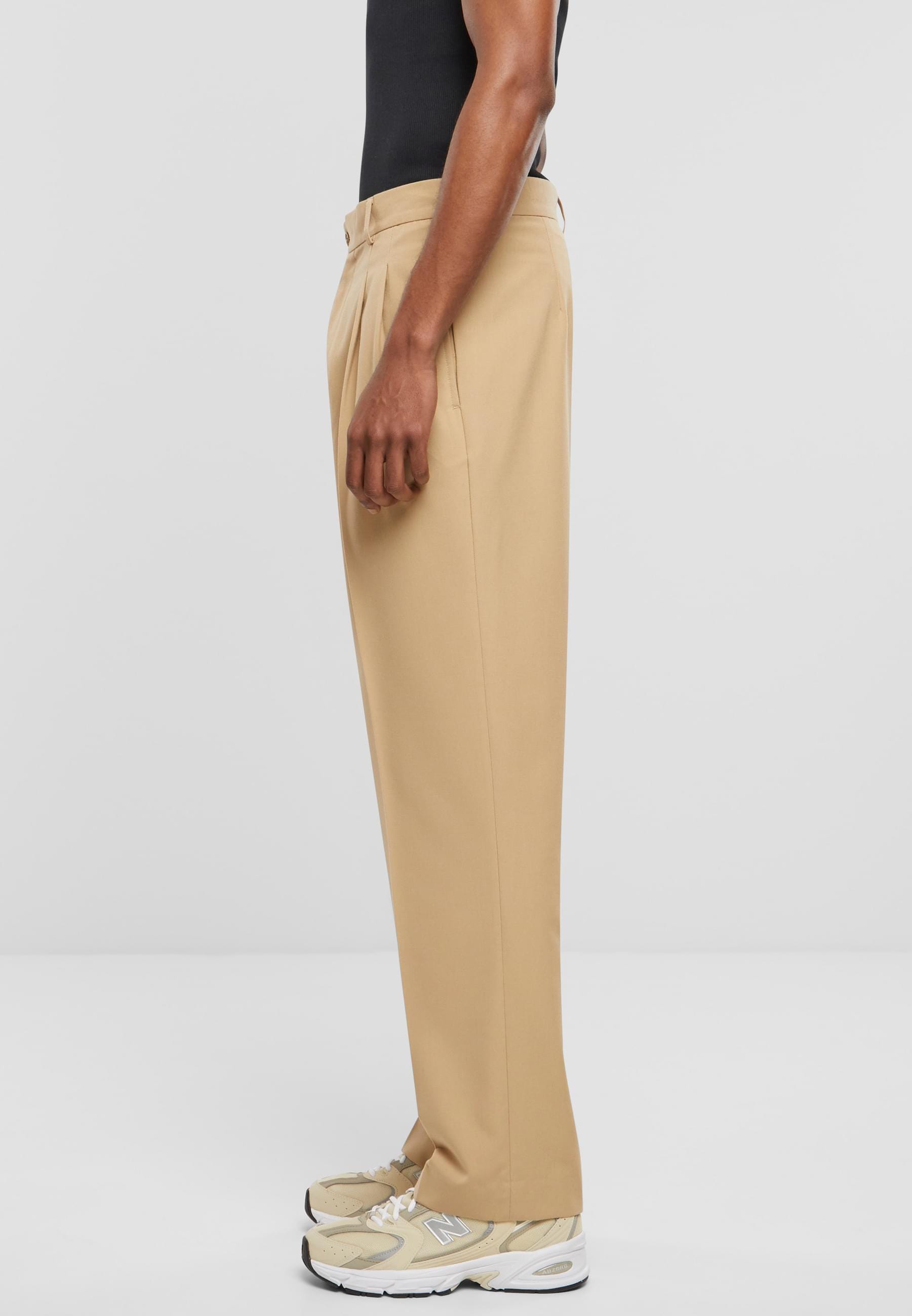 URBAN CLASSICS Stoffhose »Urban Classics Herren Double Pleated Pants«, (1 tlg.)