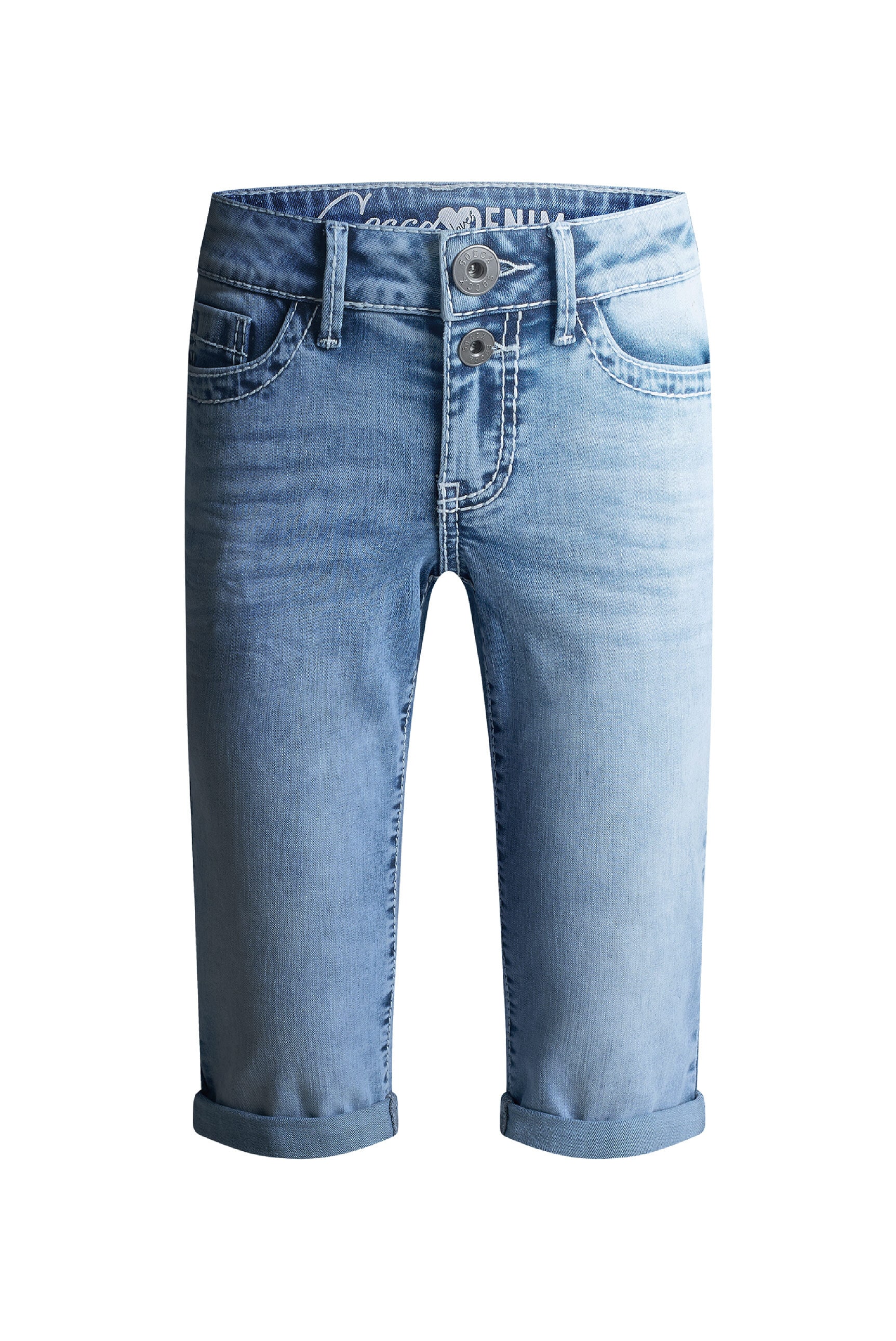 SOCCX Regular-fit-Jeans mit Turn-Up Saum