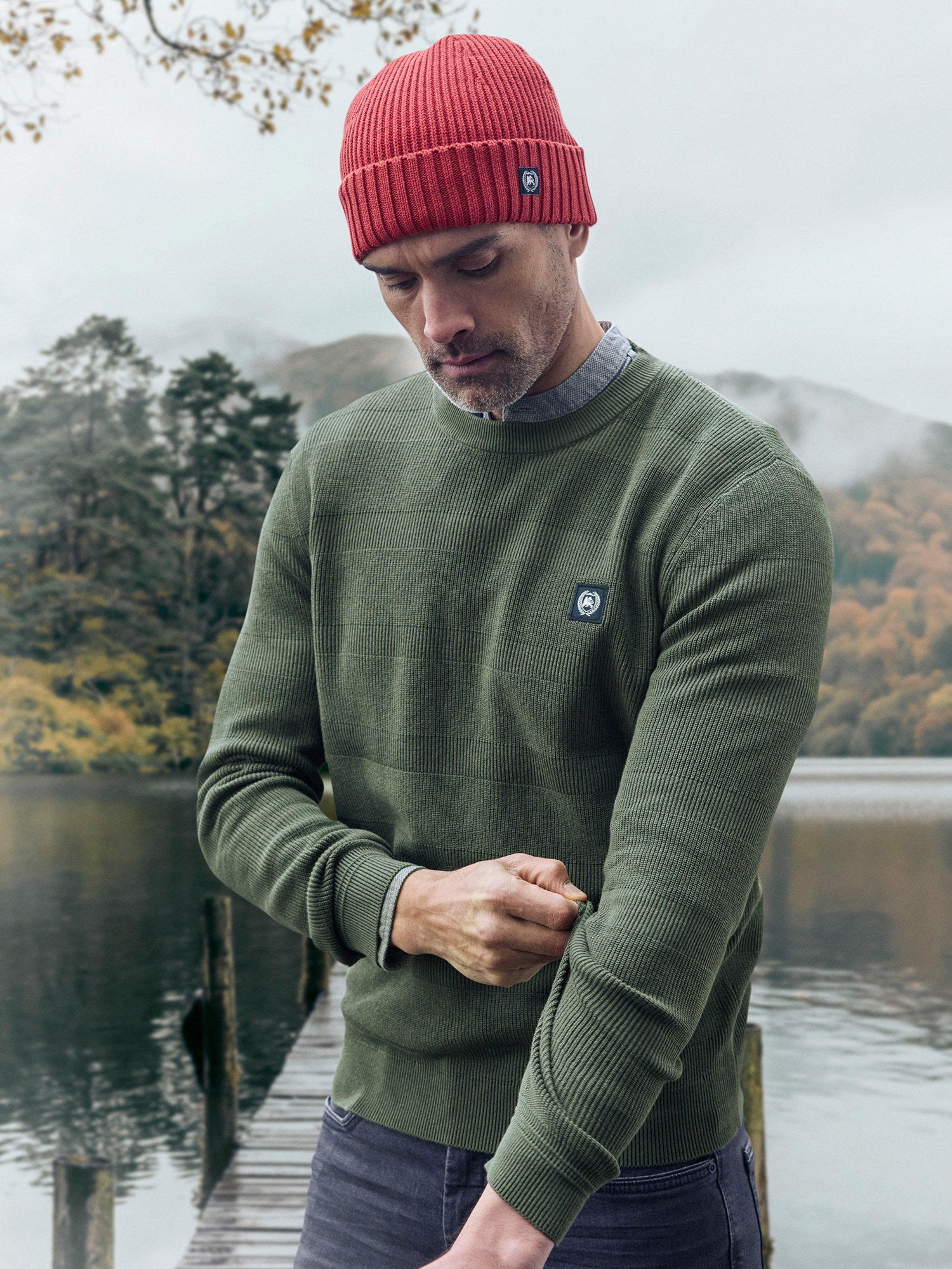 LERROS Strickpullover »Strickpullover für Herren, tonal gestreift«