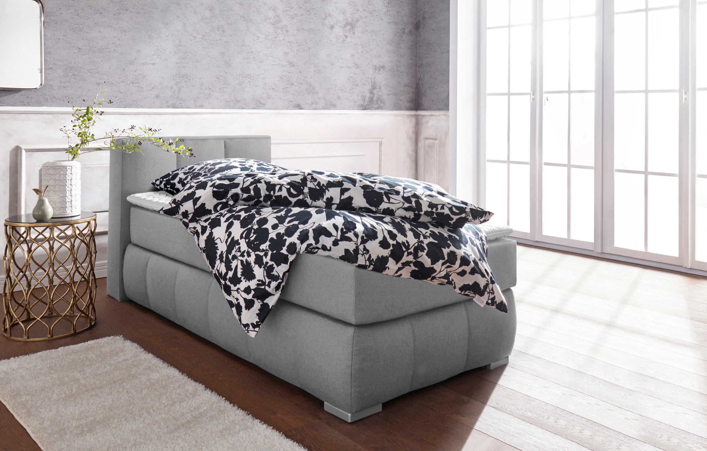 Home affaire Boxspringbett »Chelles« inkl. Kaltschaumtopper, in 5 Breiten und 3 Matratzenarten
