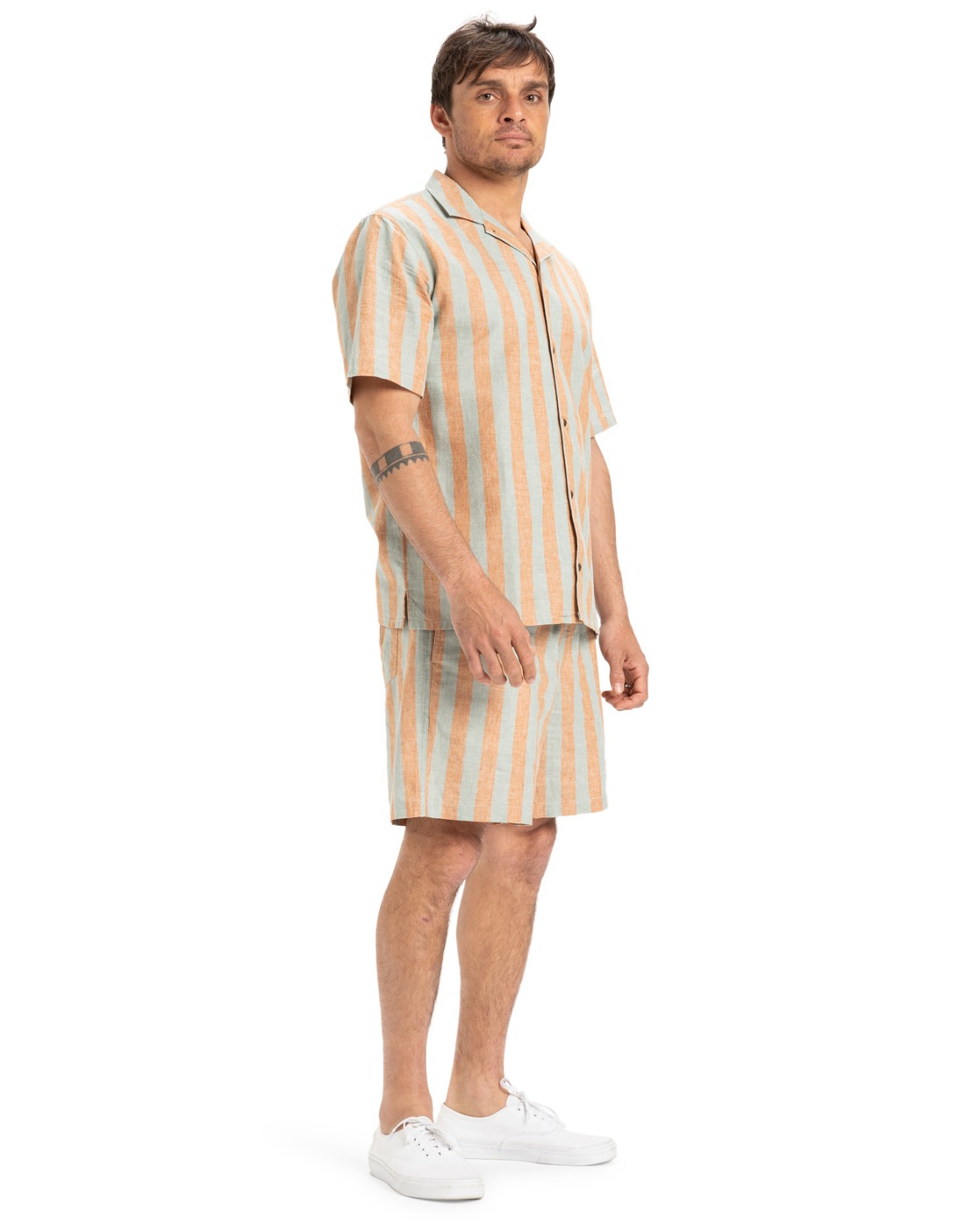 Funktionshemd QUIKSILVER "Sunset Song", Herren, Gr. XXL, US-Größen, bran sunset song, Obermaterial: 55% Walkfrottier, 45% Hanf;, Hemden 3