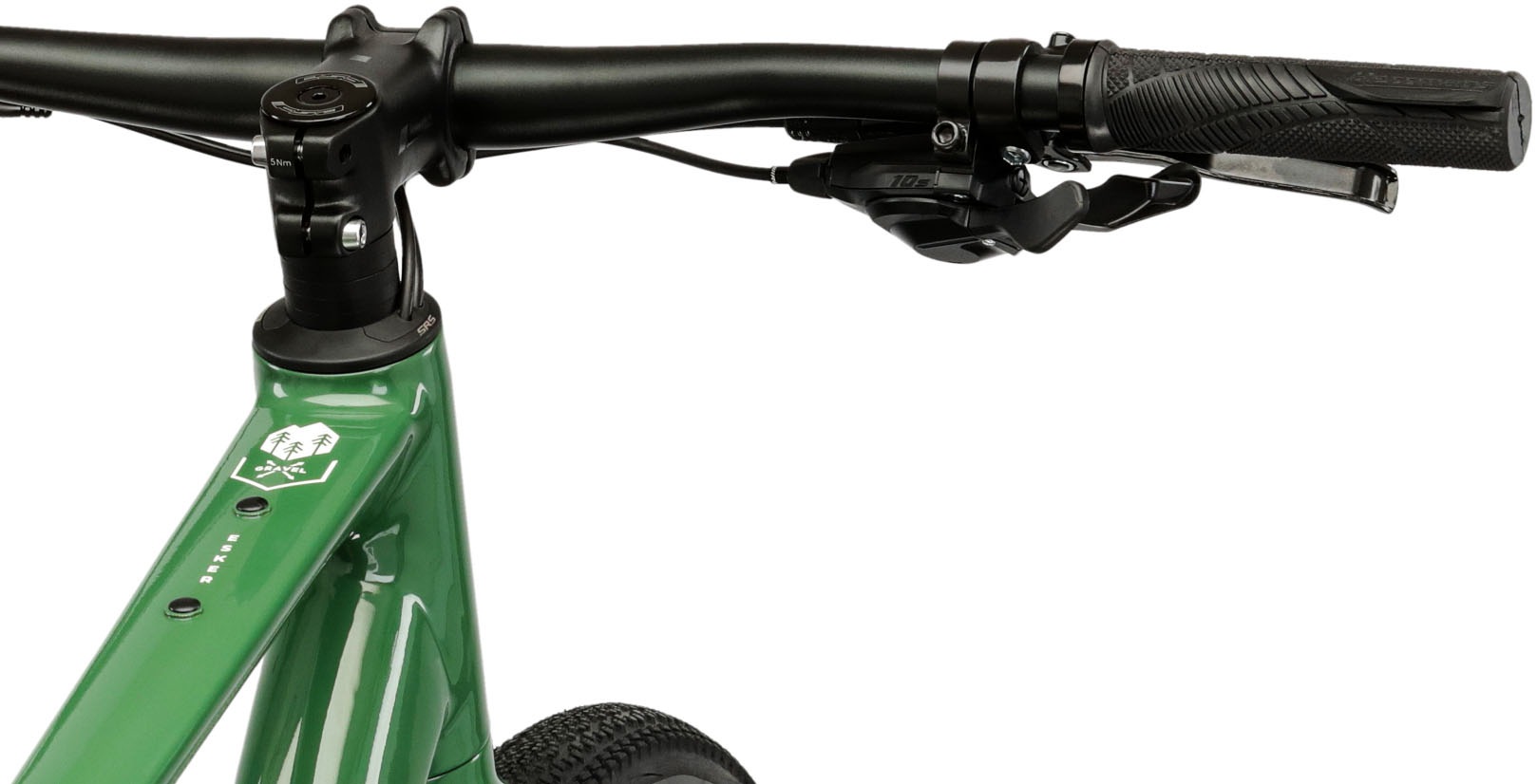 Kross Gravelbike »Gravelbike Esker Flatbar grün 10 Gänge«, 10 Gang, Shimano, CUES U6000 Schaltwerk, Kettenschaltung