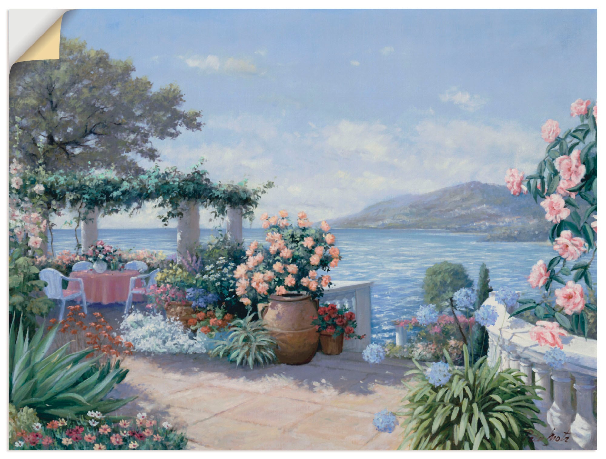 Artland Wandbild »Großartige Sicht«, (1 versch. Garten, Wandaufkleber St.), Leinwandbild, Größen | kaufen als BAUR oder Poster in
