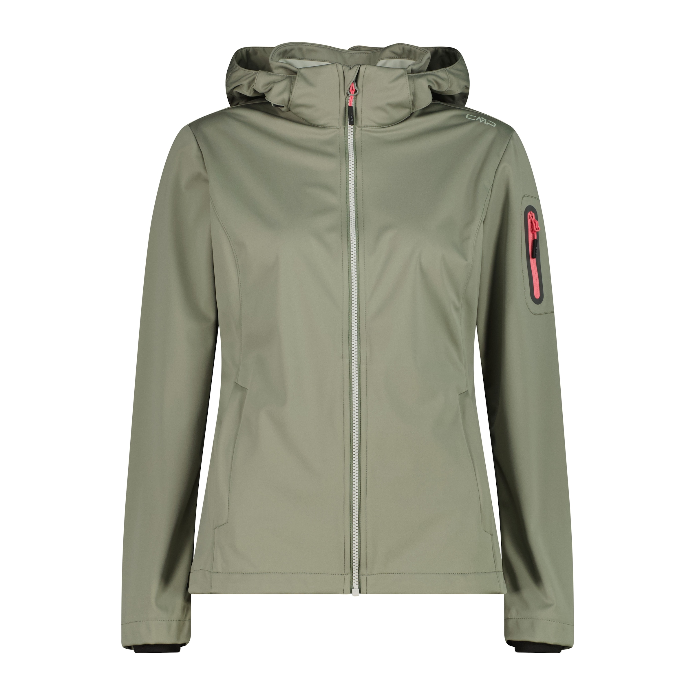 CMP Softshelljacke mit Kapuze Atmungsaktiv & Windabweisend & Wasserabweisend & Leichtes Material