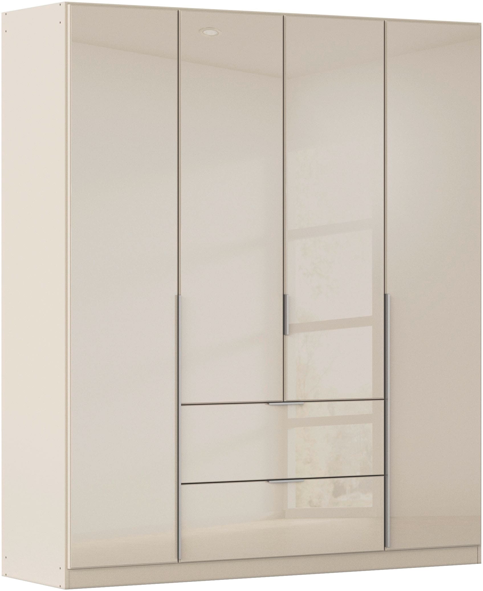 rauch Drehtürenschrank »Kleiderschrank Kleiderschränke Schrank Garderobe AGORDO mit Glasfront«, mit Außenschubkästen, in 6 Breiten und 2 Höhen MADE IN GERMANY