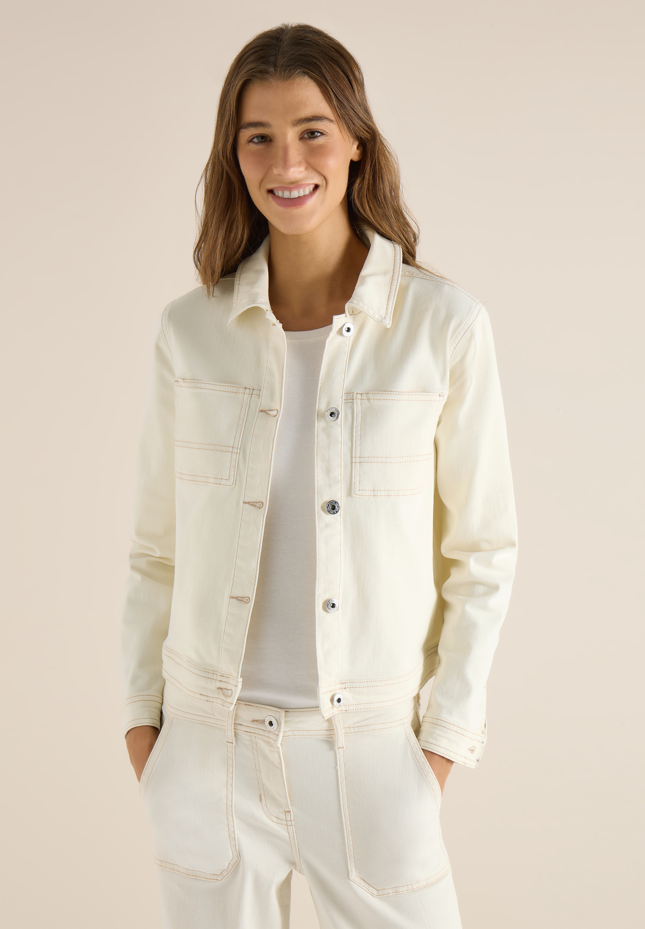 Cecil Jeansjacke ohne Kapuze in Denim-Optik günstig online kaufen