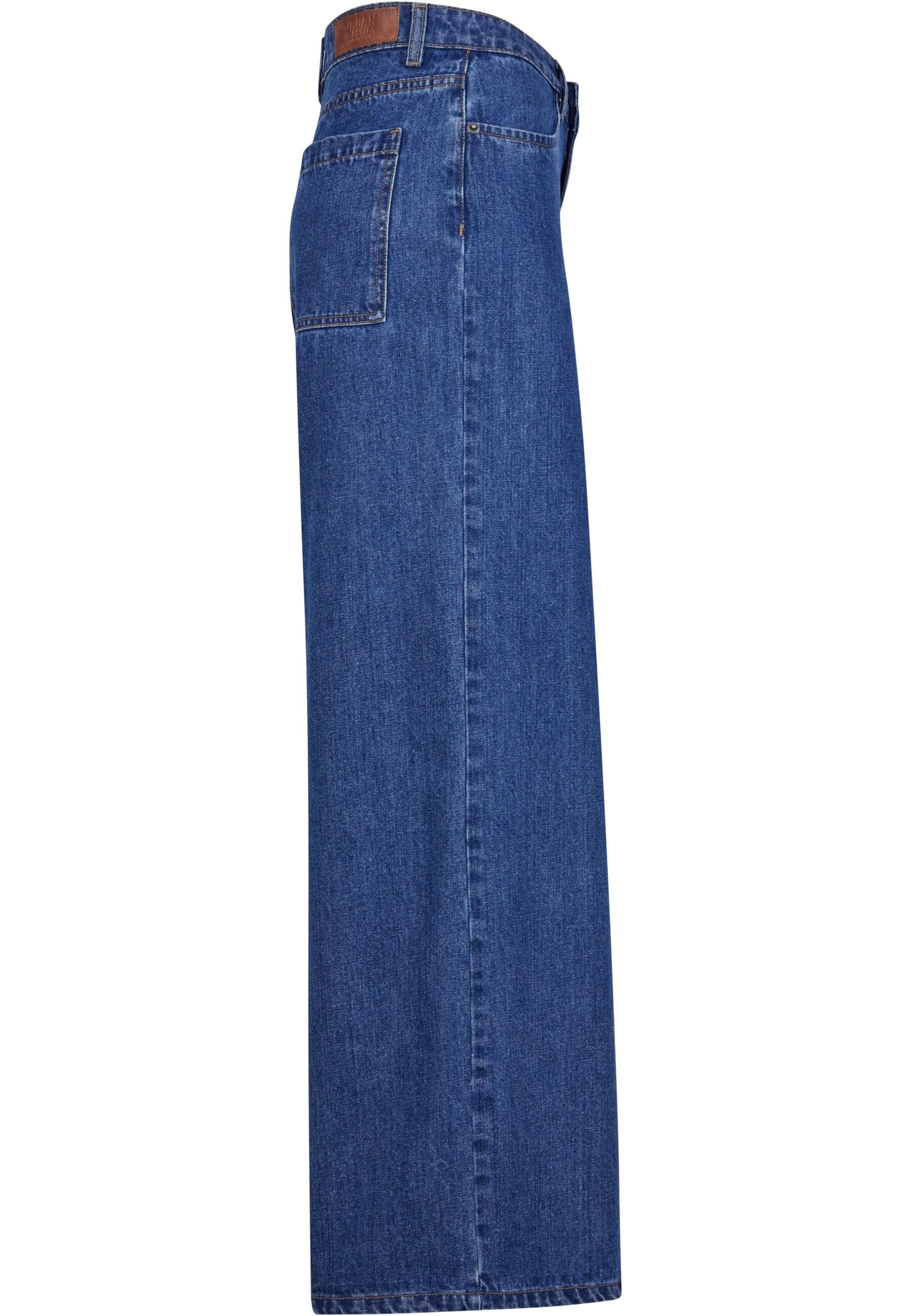 URBAN CLASSICS Bequeme Jeans »Urban Classics Damen Ladies Mid Waist Wide Denim«