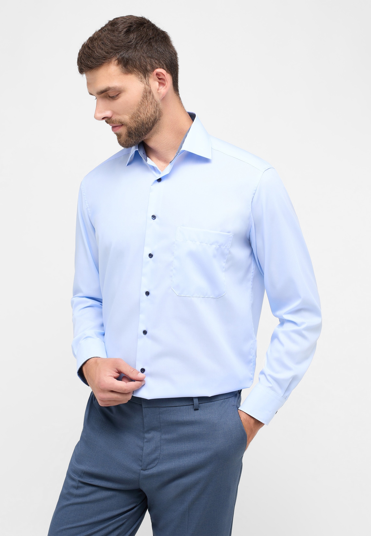 Eterna Langarmhemd "COMFORT FIT" NON IRON (bügelfrei) günstig online kaufen