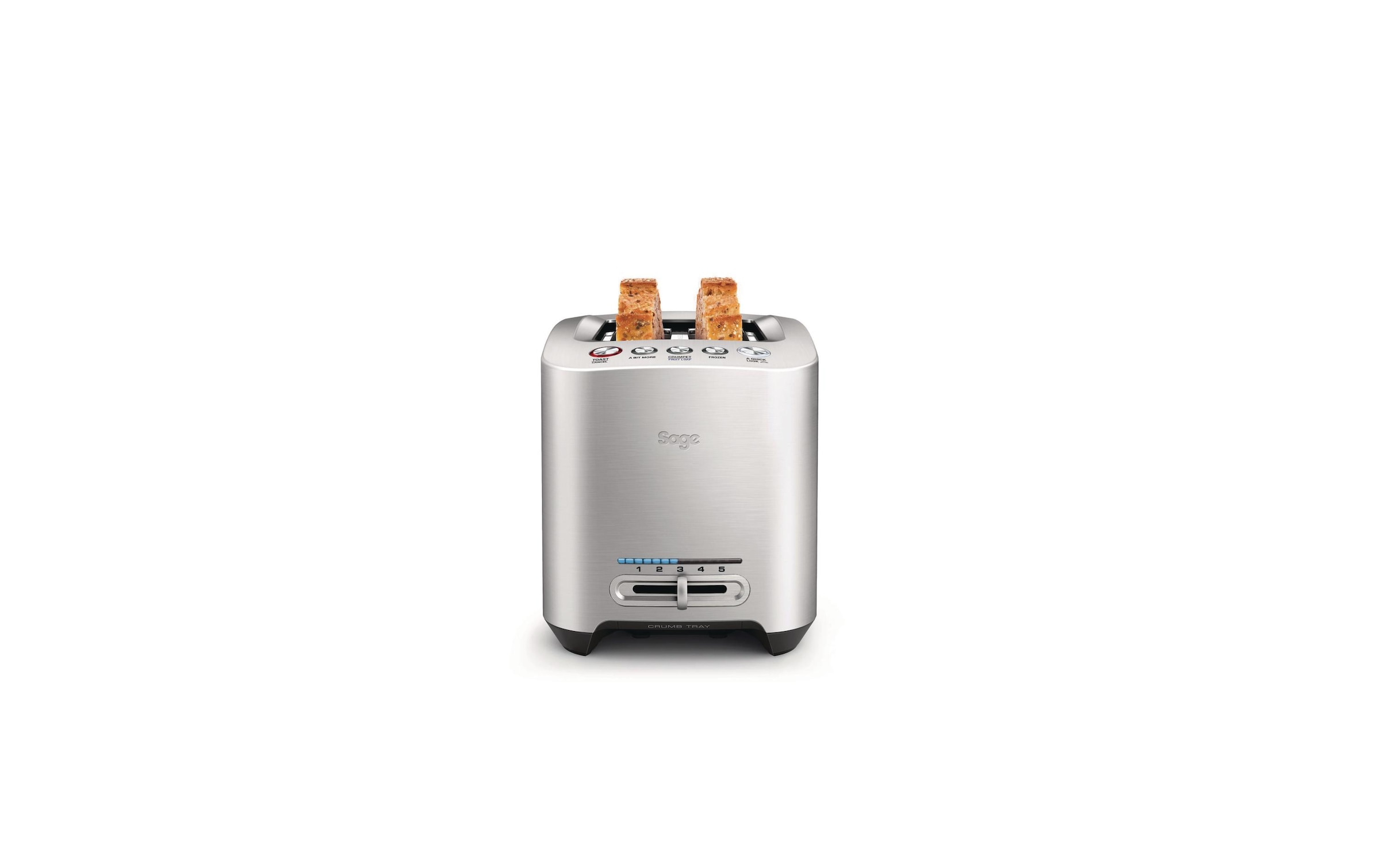 Sage Toaster »The Smart Toast Silberfarben« 2 kurze Schlitze für 2 Scheiben 1000 W