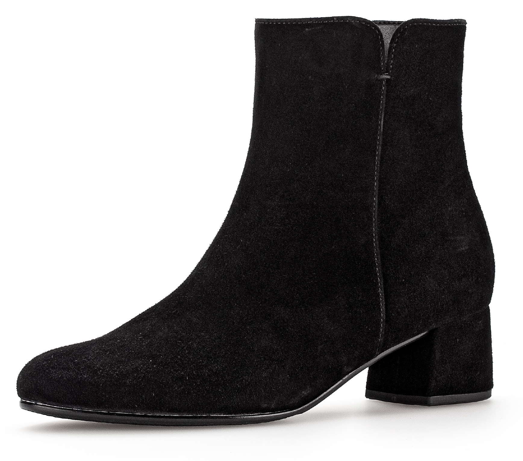 Gabor Stiefelette, Blockabsatz, Businesschuh, Ankleboots mit seitlicher Ziernaht