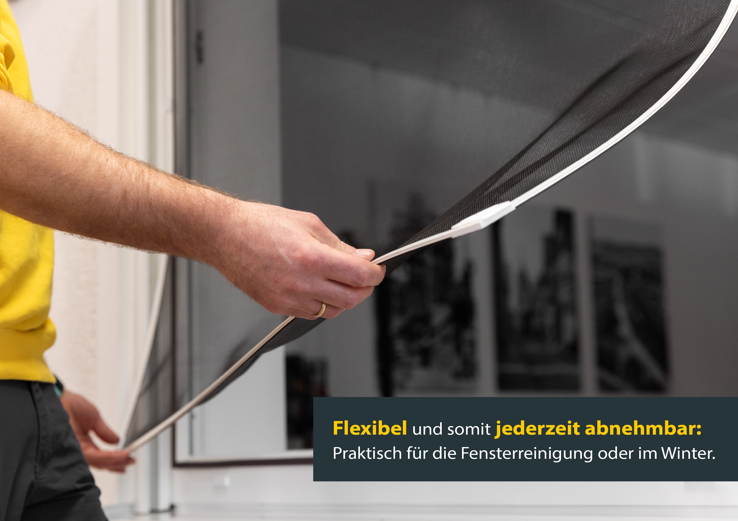 SCHELLENBERG Insektenschutz-Fensterrahmen »ohne bohren, Magnetrahmen mit Fiberglasgewebe«, für Fenster, 100 x 120 cm und 120 x 120 cm, weiß