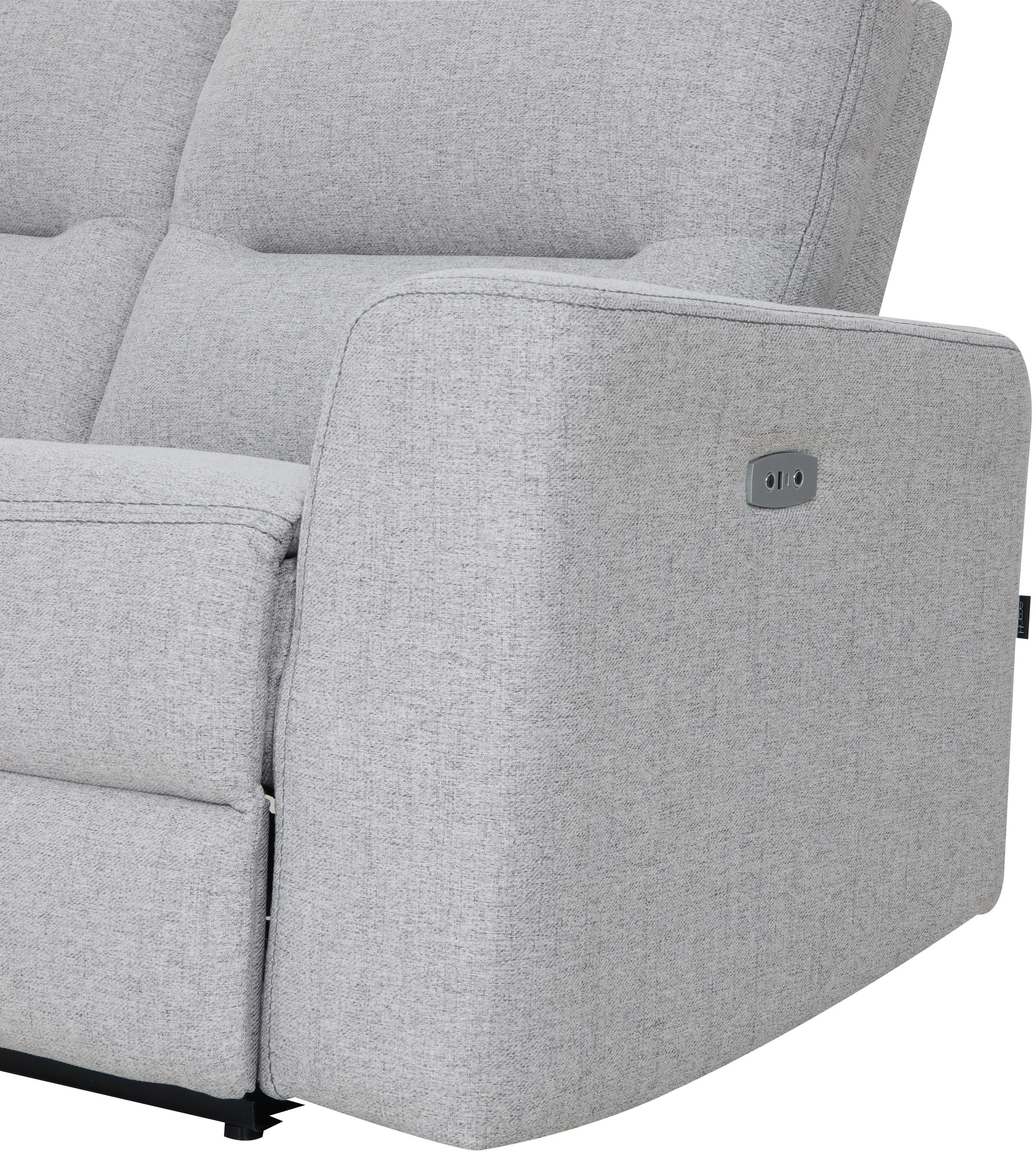 Home affaire Ecksofa »VENOIR, L-Form, 250 cm, manuelle u. elektrische Funktion (m. USB A/C)«, Stauraum unter der Recamiere, 2. Staufach, Federkern