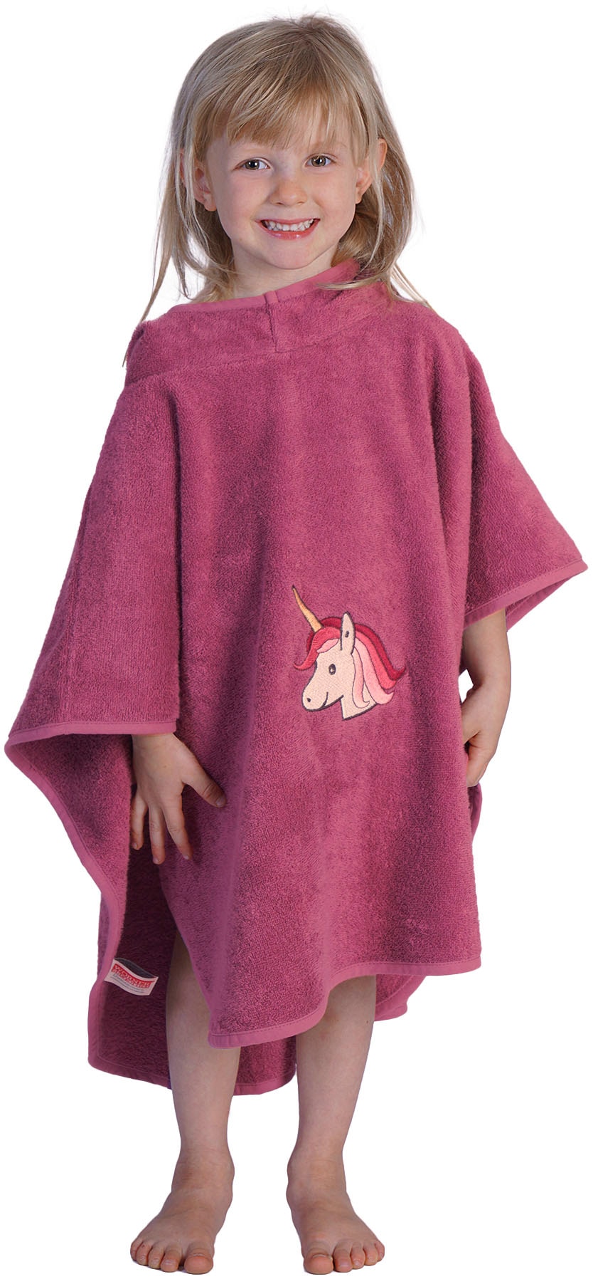 Wörner Badeponcho "Einhorn Poncho", 1 Stk. maschinenwaschbar, trocknergeeig günstig online kaufen