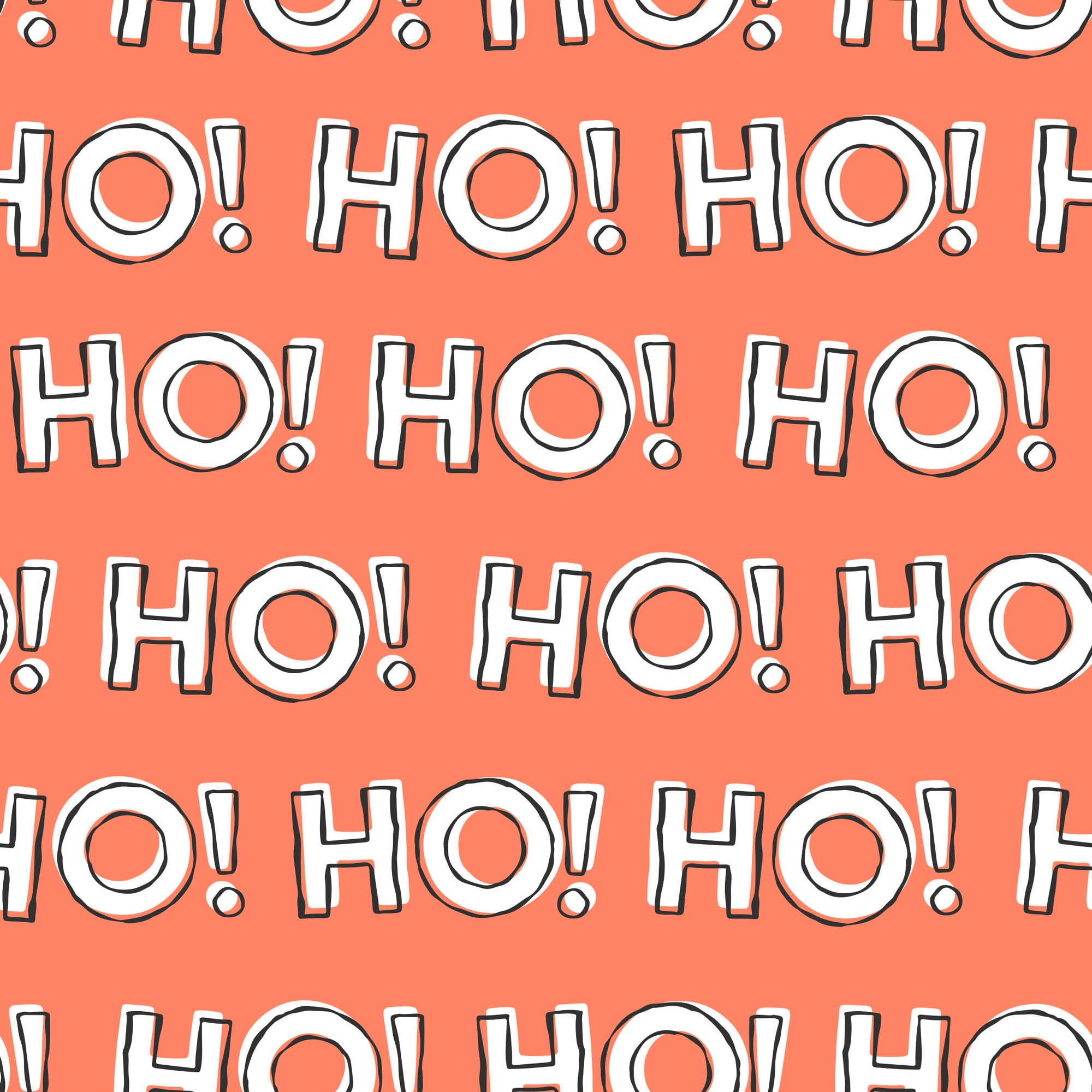 queence Dekokissen »HO! HO! HO!«, Kissenhülle,Ho Ho Ho,Weihnachten,Festlich,Rot,Weiß,Spruch