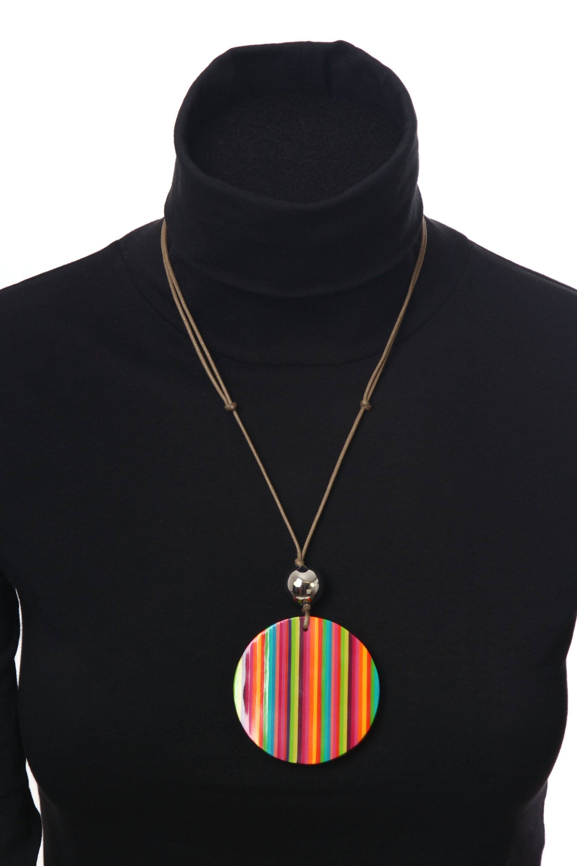 COLLEZIONE ALESSANDRO Lange Kette »Iris«, mit silbener Kunststoffperlen