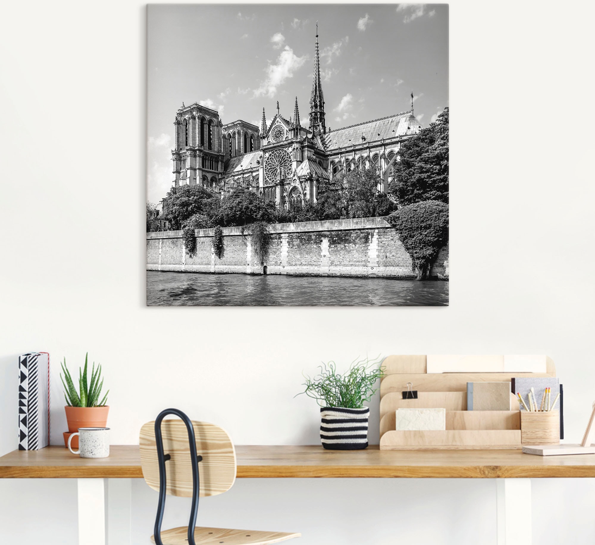 Leinwandbild, Poster Alubild, Artland als Größen Gebäude, Notre-Dame«, BAUR Wandbild in (1 versch. bestellen oder | Kathedrale Wandaufkleber St.), »Paris