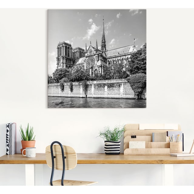 Artland Wandbild »Paris Kathedrale Notre-Dame«, Gebäude, (1 St.), als  Alubild, Leinwandbild, Wandaufkleber oder Poster in versch. Größen  bestellen | BAUR