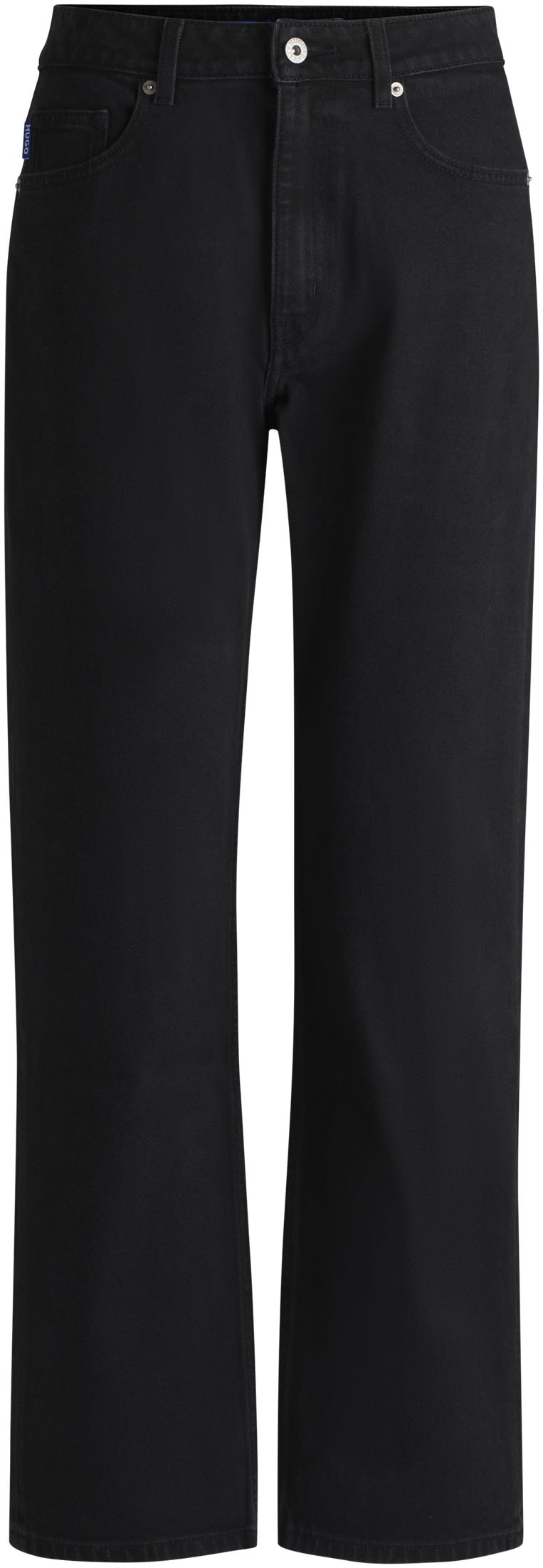 HUGO Blue Straight-Jeans "Elyah" Straight Fit Jeans mit hoher Leibhöhe, Tall Länge 36