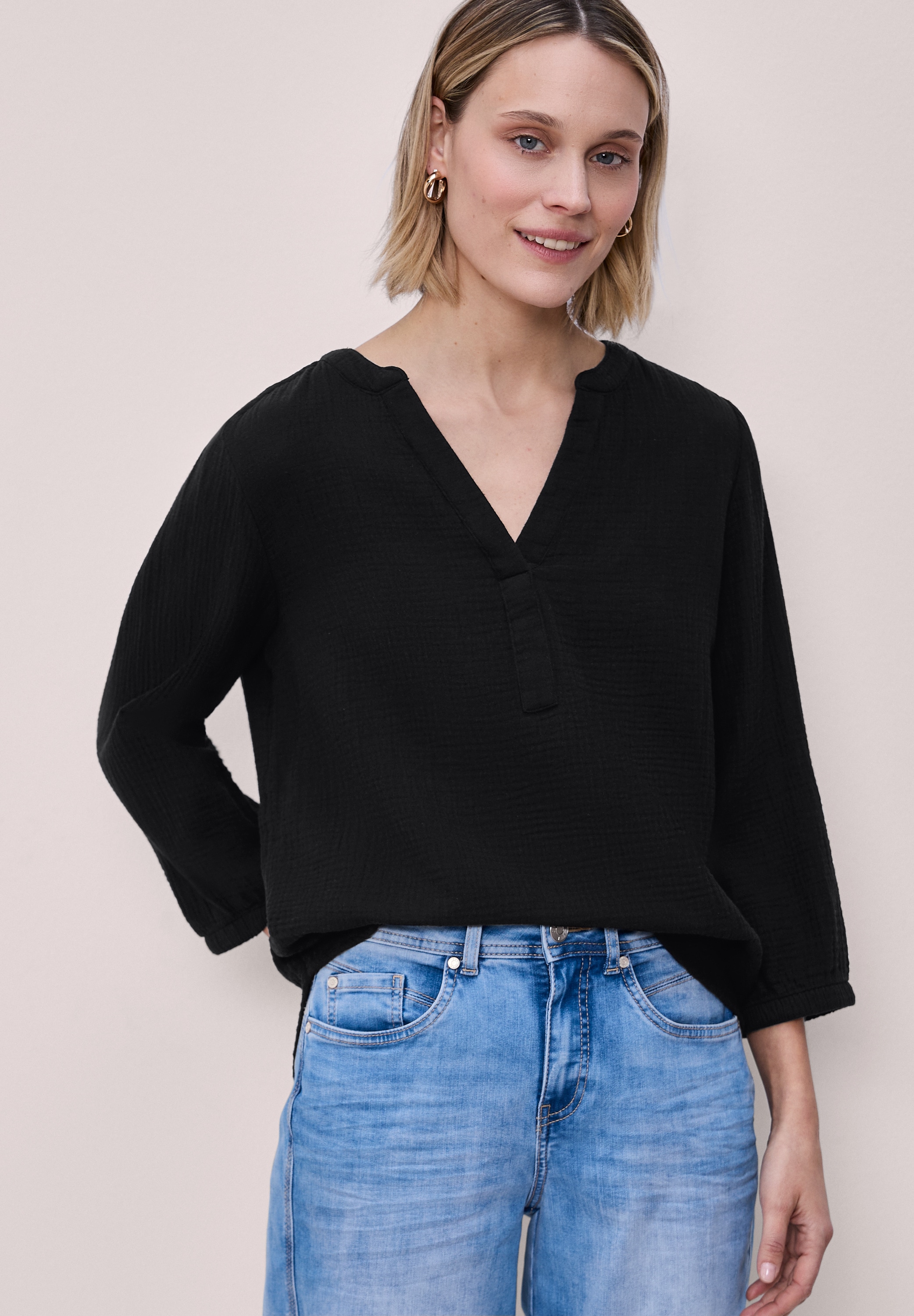 STREET ONE Shirtbluse mit 3/4 Ärmeln