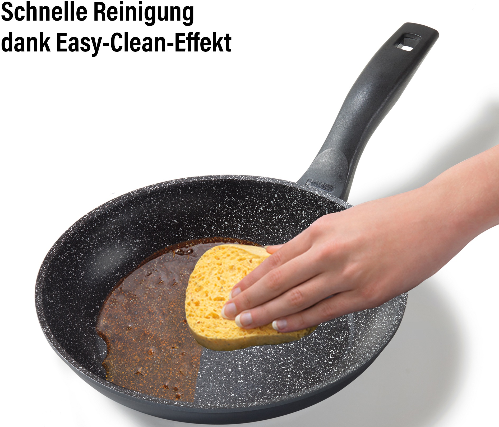 STONELINE Bratpfanne, Aluminium, (1 tlg.), STONELINE®- Keramikbeschichtung, Induktion