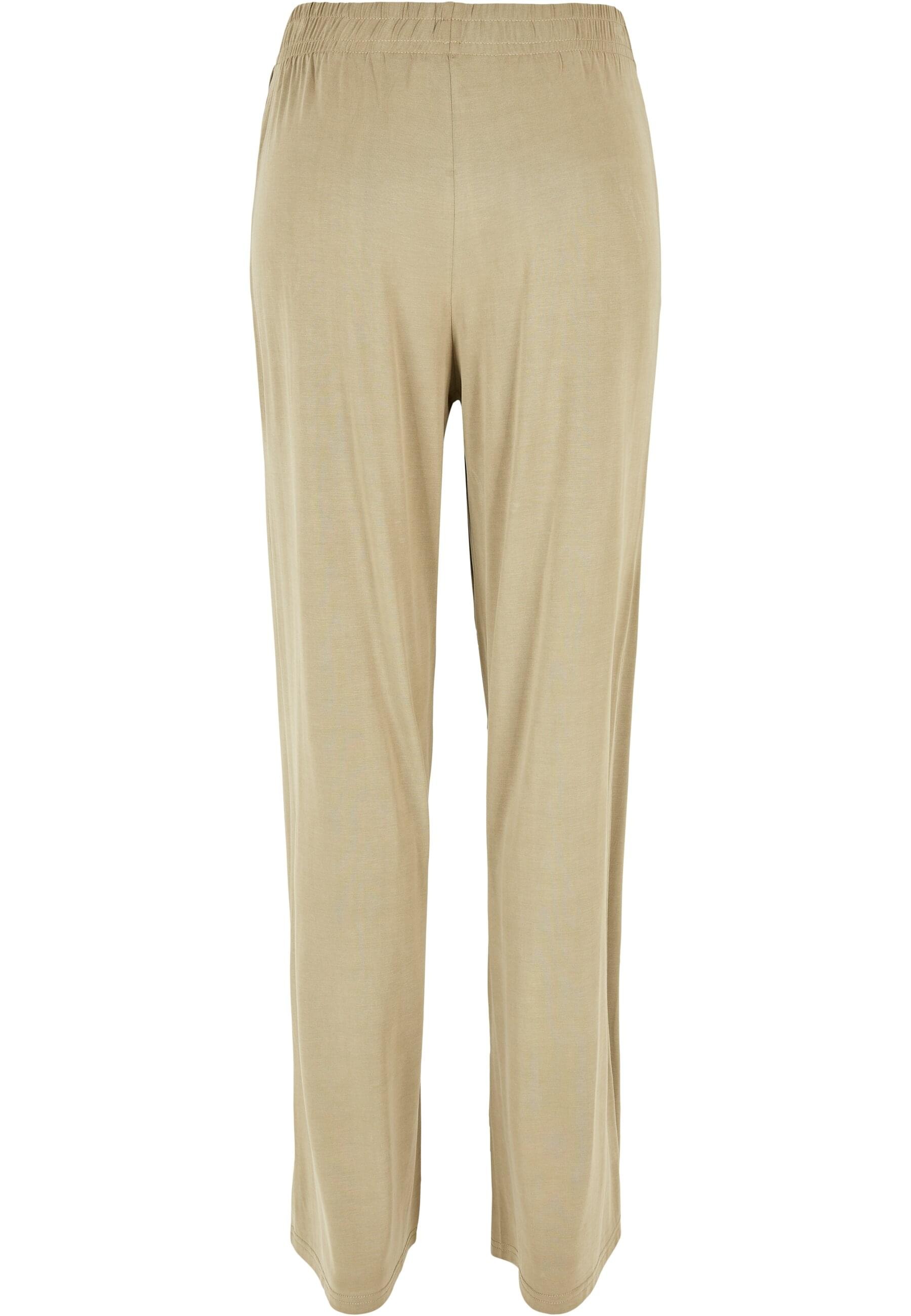 URBAN CLASSICS Stoffhose "Urban Classics Damen Ladies Modal Wide Leg Pants" günstig online kaufen