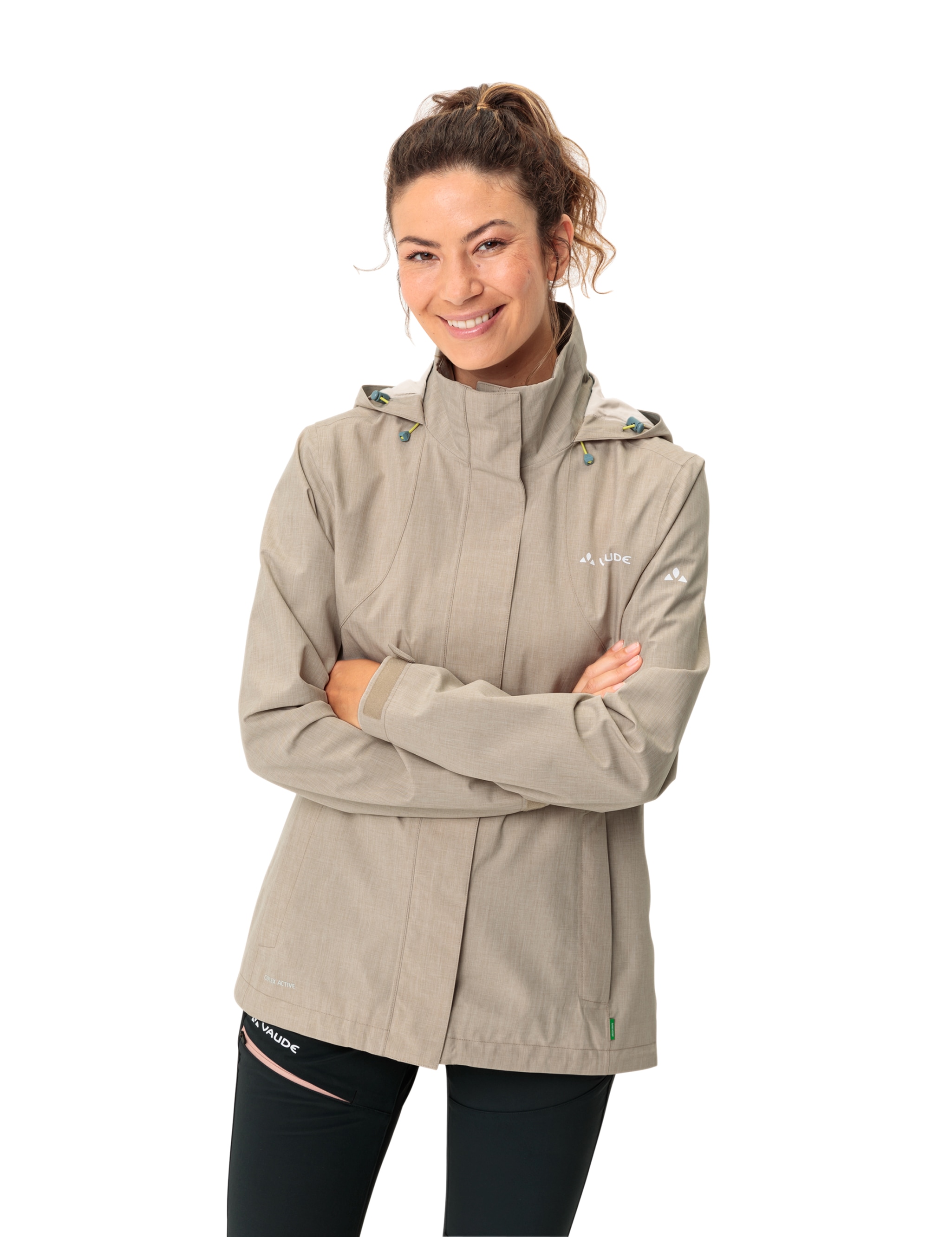 VAUDE Outdoorjacke "WOMENS ROSEMOOR JACKET II", (1 St.), mit Kapuze, Kordelzug an der Kapuze