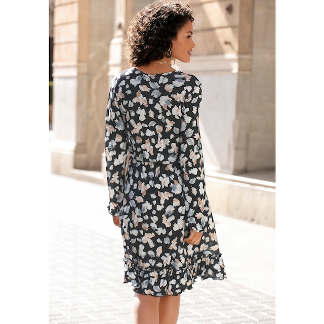 LASCANA Jerseykleid, mit Alloverdruck online kaufen | BAUR