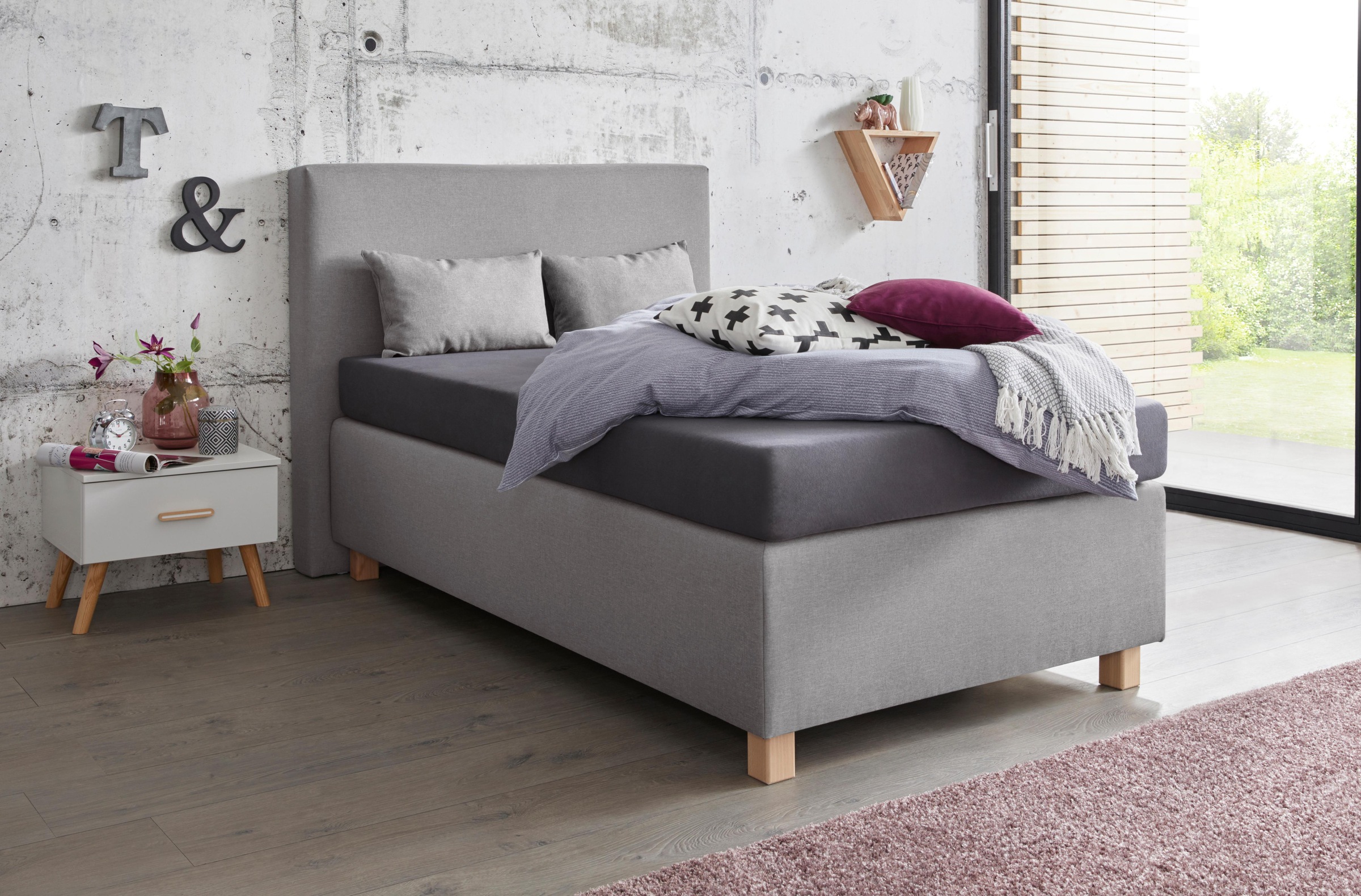 Westfalia Schlafkomfort Boxspringbett, mit Zierkissen