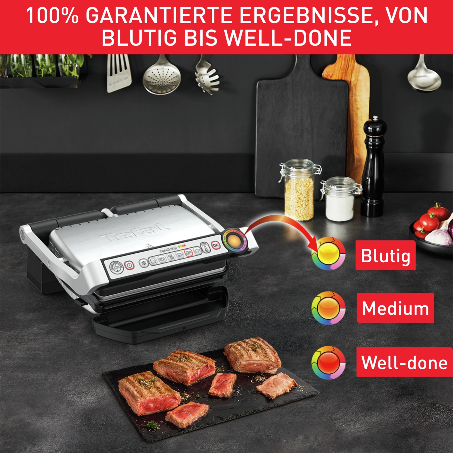 Tefal Kontaktgrill »GC714D OptiGrill+« 