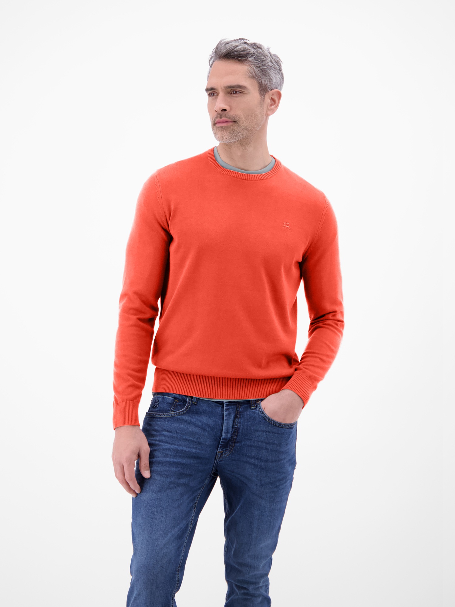 LERROS Crewneck Knit Sweater Red XXL 2