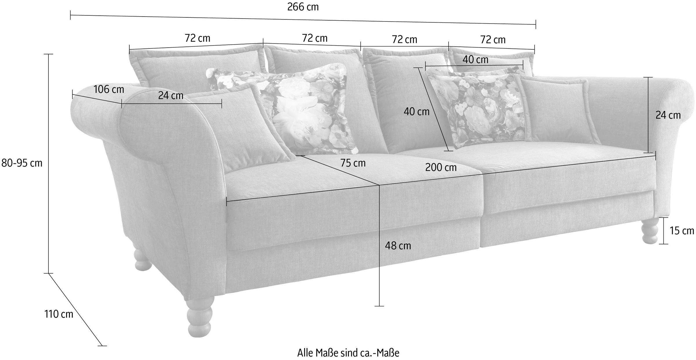 Home affaire Big-Sofa »Tassilo«