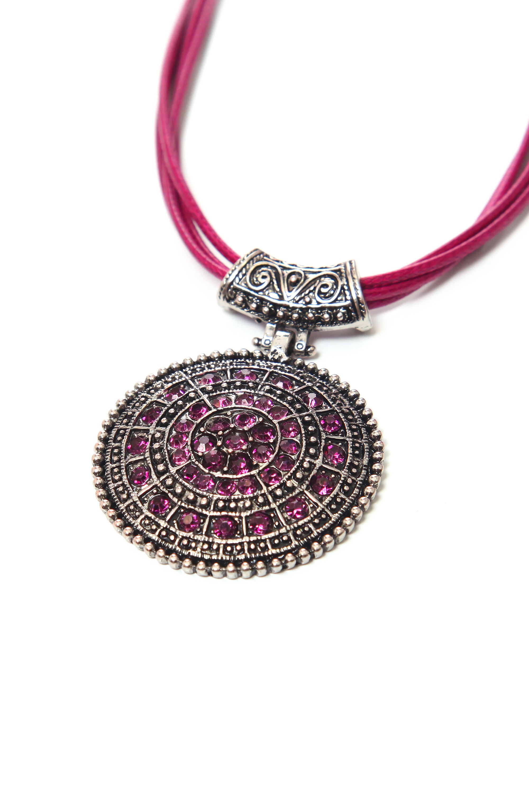 Thumbnail - COLLEZIONE ALESSANDRO Kette mit Anhänger "Jet" mit runden Anhänger