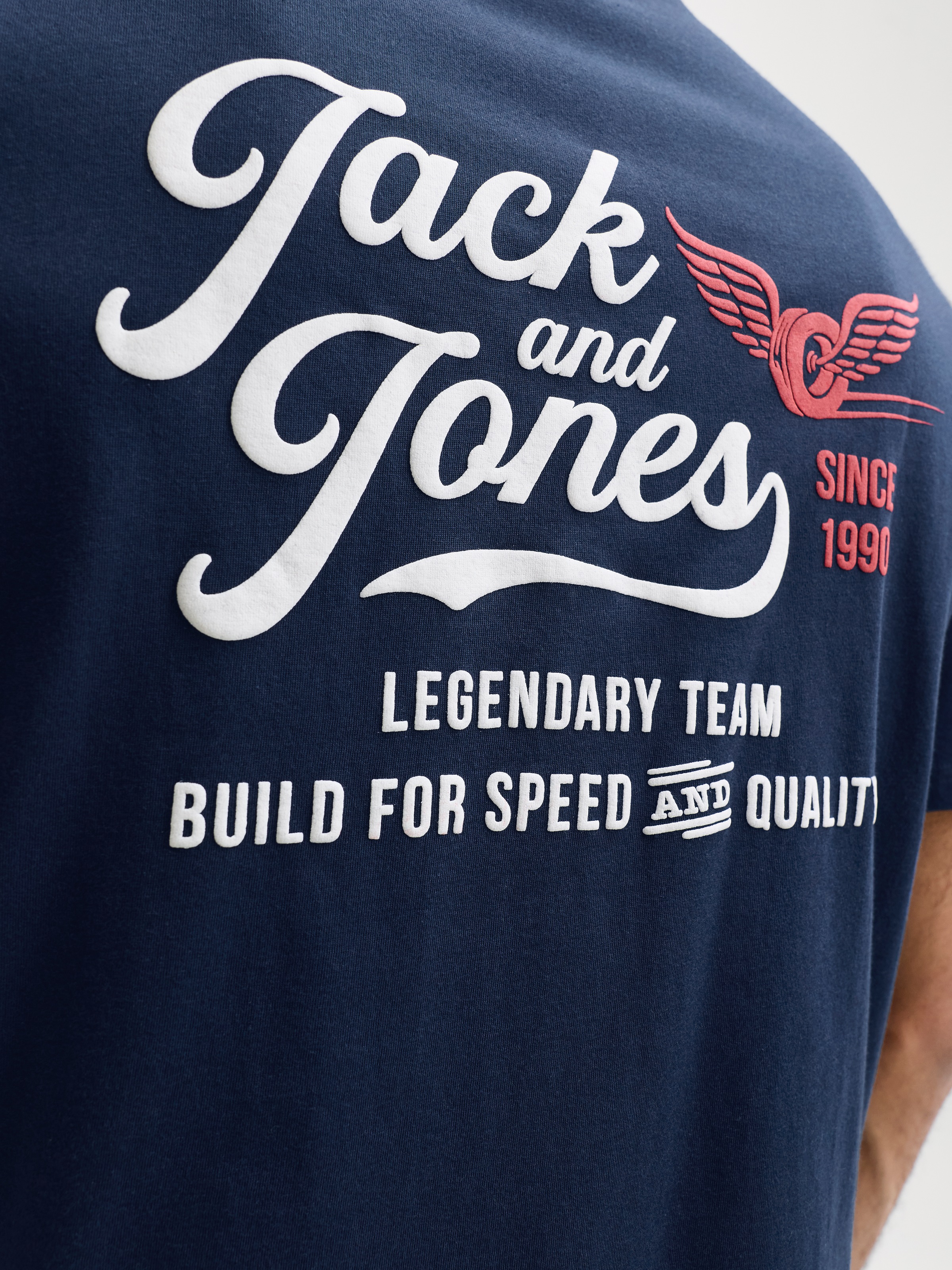 Jack & Jones PlusSize T-Shirt "JJLEGEND TEE SS CREW NECK PLS" Baumwolle, locker geschnitten