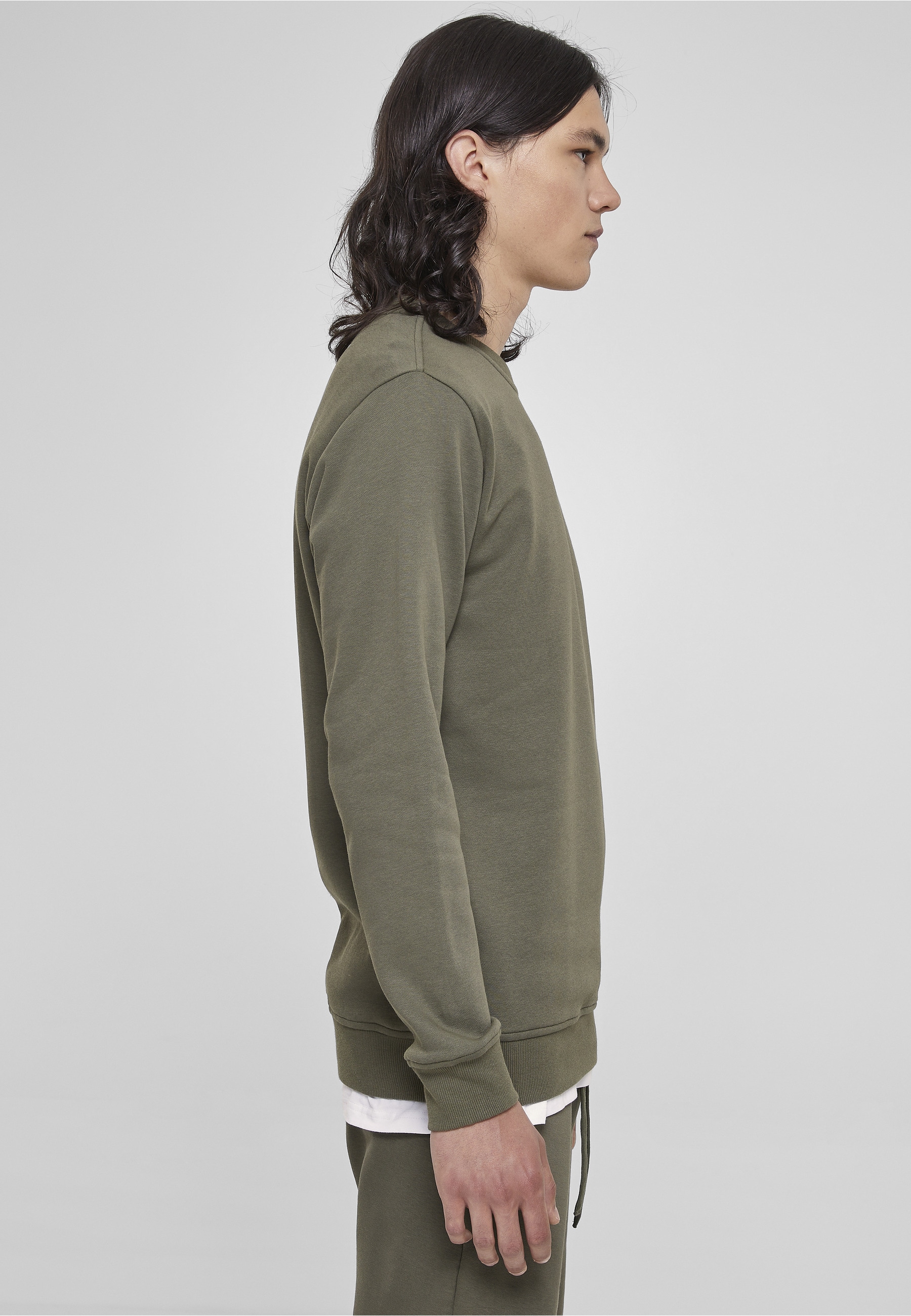 URBAN CLASSICS Sweater »Urban Classics Herren Basic Terry Crew«, 1 Stk.
