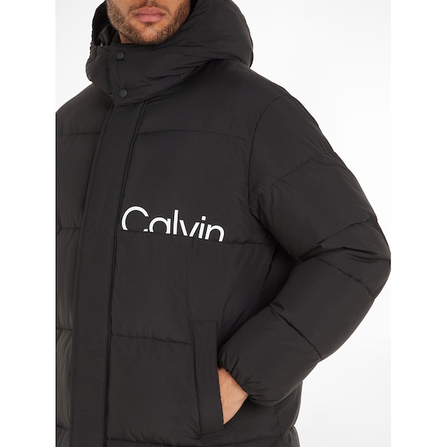 Calvin Klein Jeans Steppjacke »ESSENTIALS NON DOWN LONG PARKA«, mit Kapuze  ▷ kaufen | BAUR