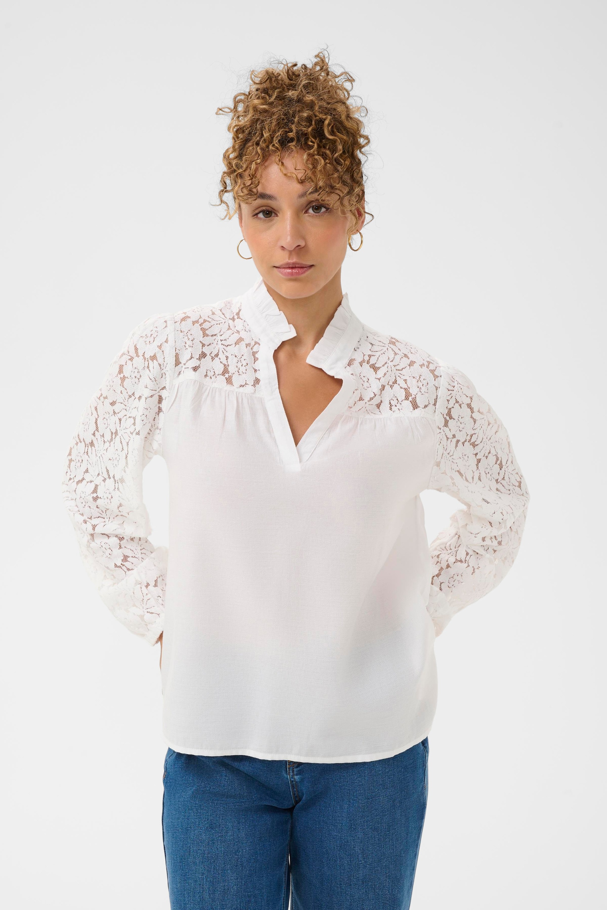 Cream Langarmbluse »Damen Bluse langarm CRLiselin«