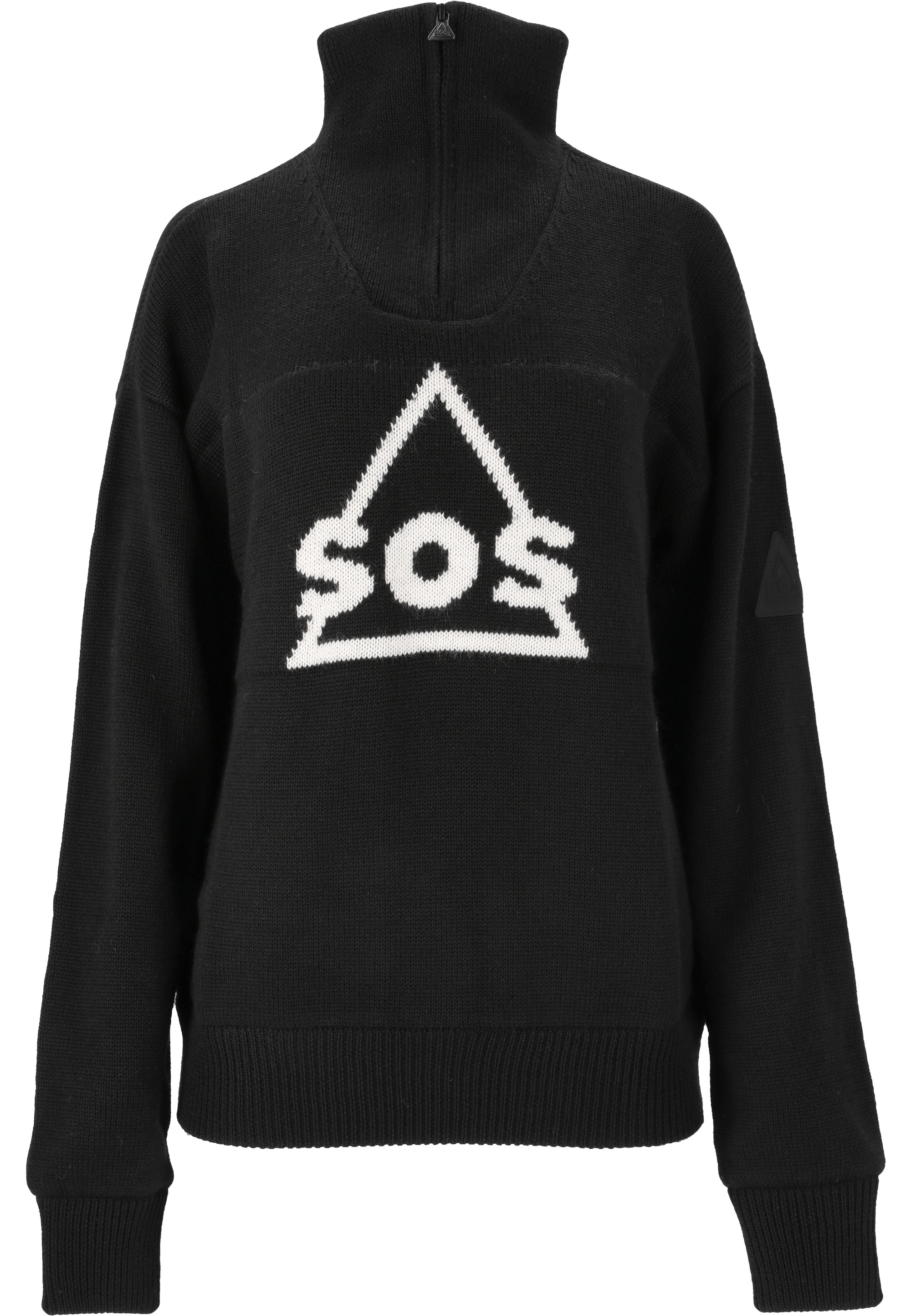 SOS Strickpullover »Tignes«, mit hochabschließendem Kragen