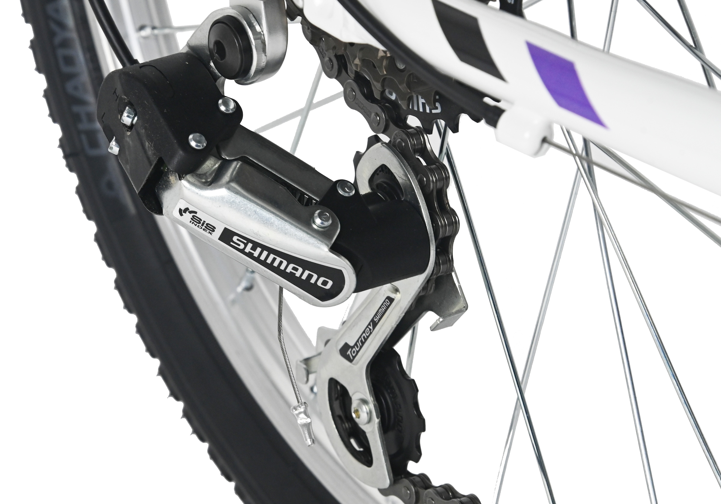 WYLD Kinderfahrrad »Mistral Weiß 6 Gänge RH 27 cm - Ab 6 Jahre« 6 Gang Kettenschaltung