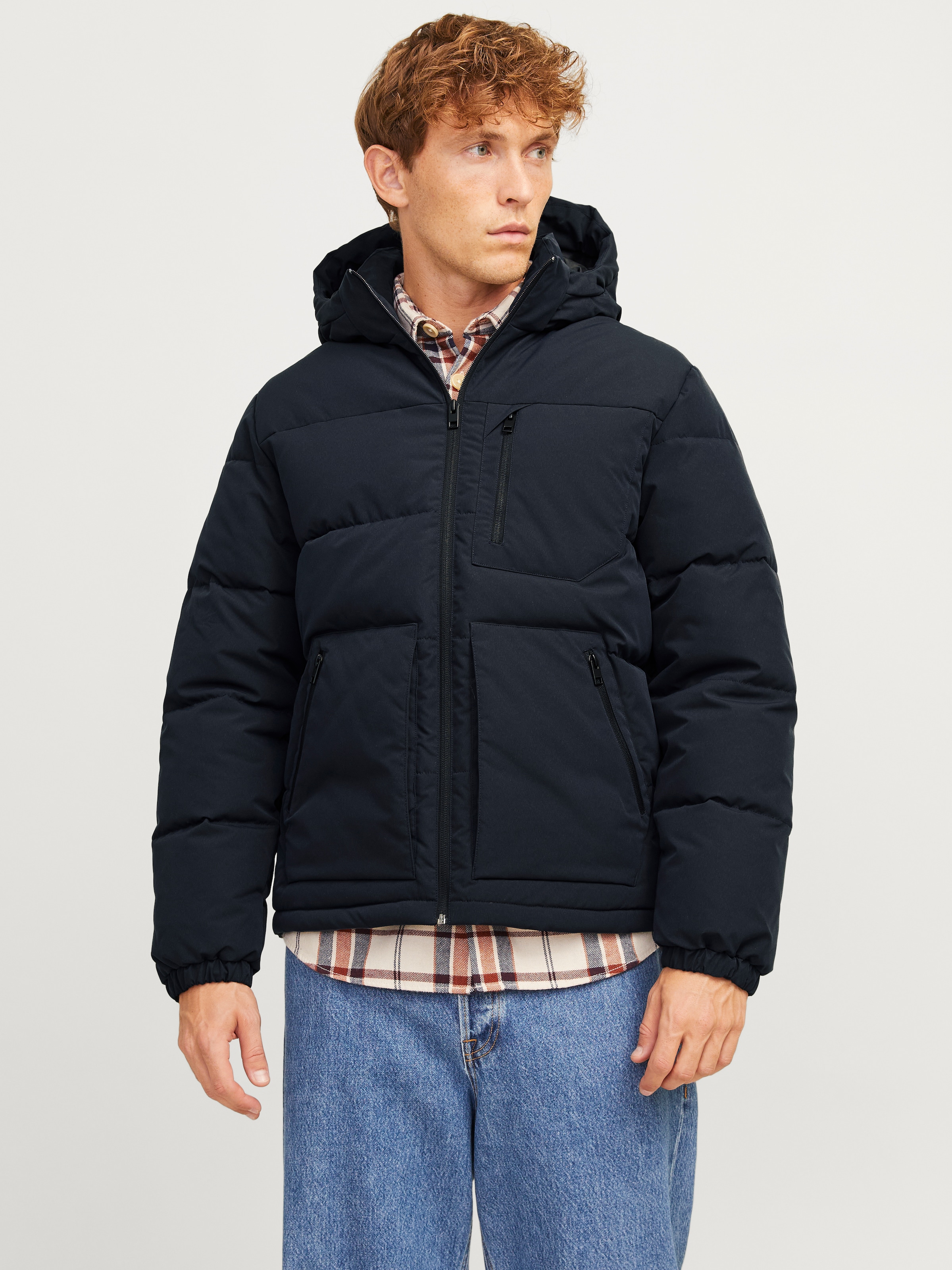 Jack & Jones Steppjacke "JJEOTTO PUFFER JACKET SN", mit Kapuze